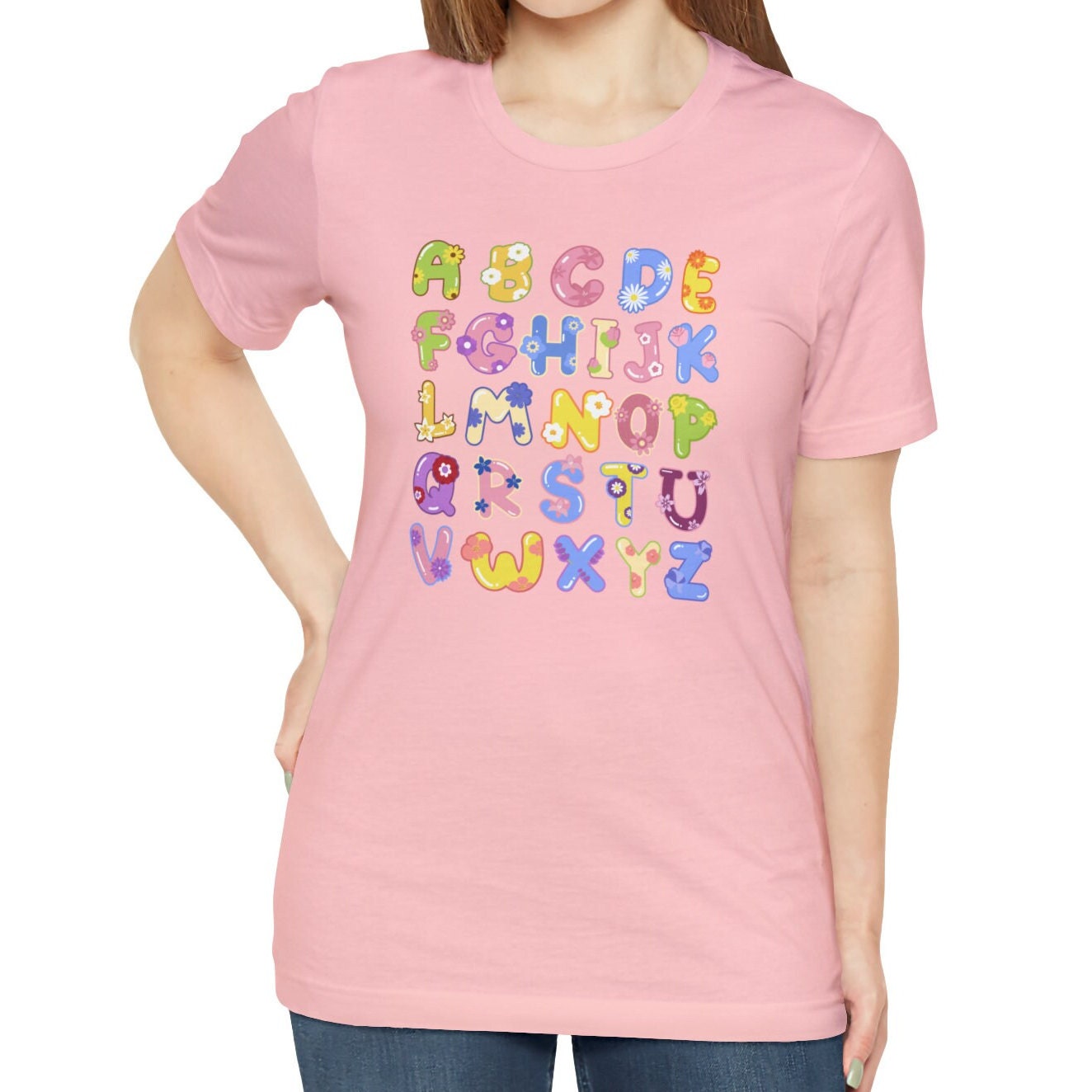 Flower Alphabet Shirt