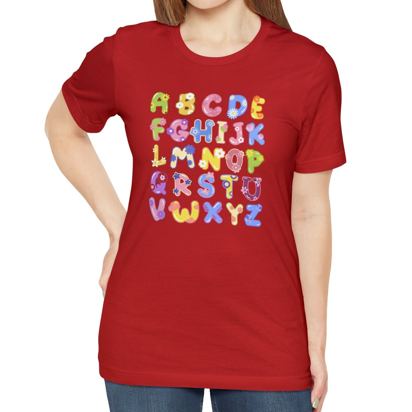 Flower Alphabet Shirt