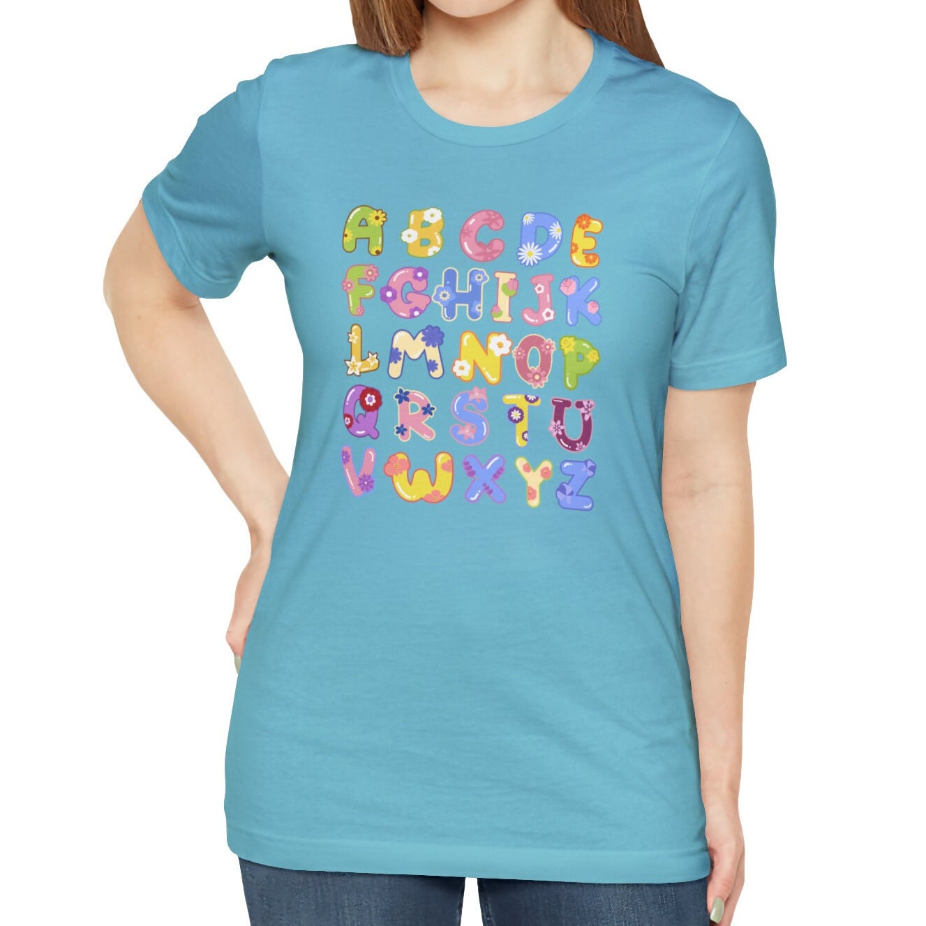 Flower Alphabet Shirt