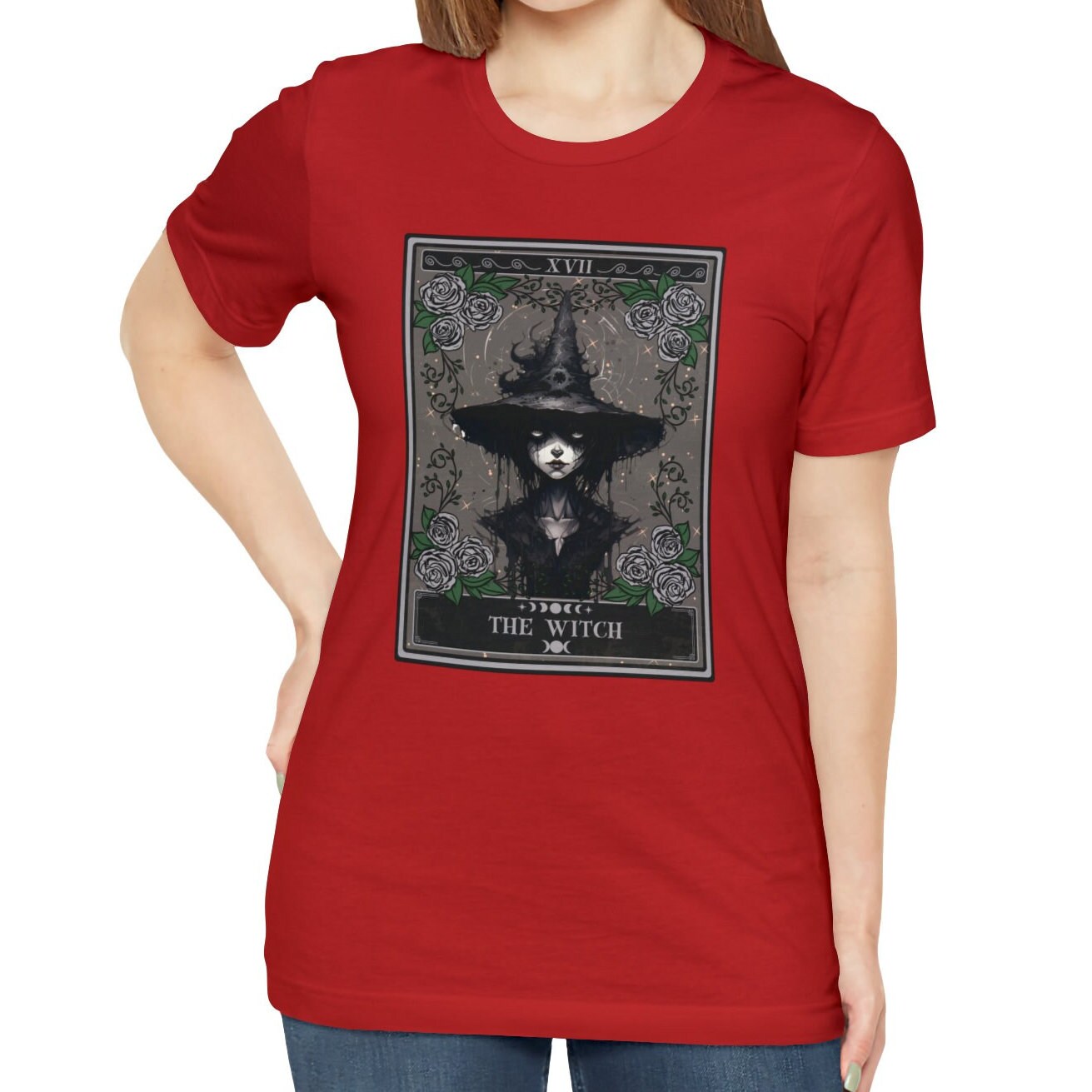 Creepy Witch Tarot Card Shirt