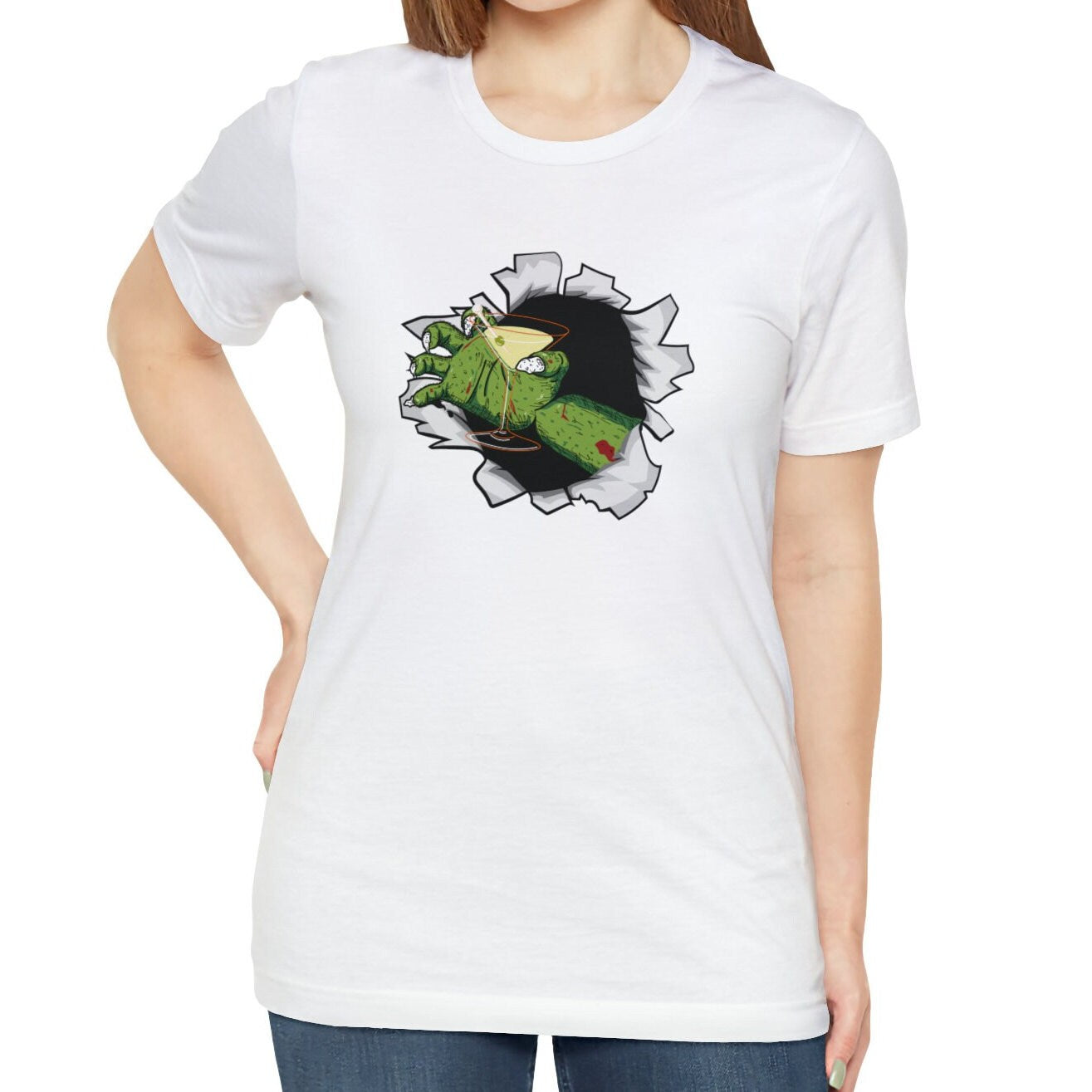 Martini Halloween Zombie Shirt