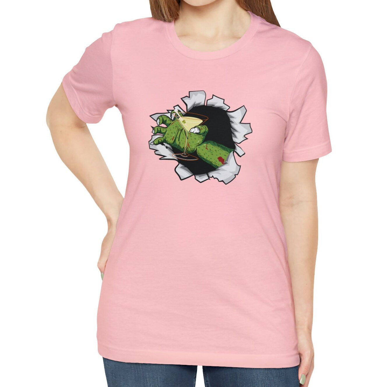 Martini Halloween Zombie Shirt