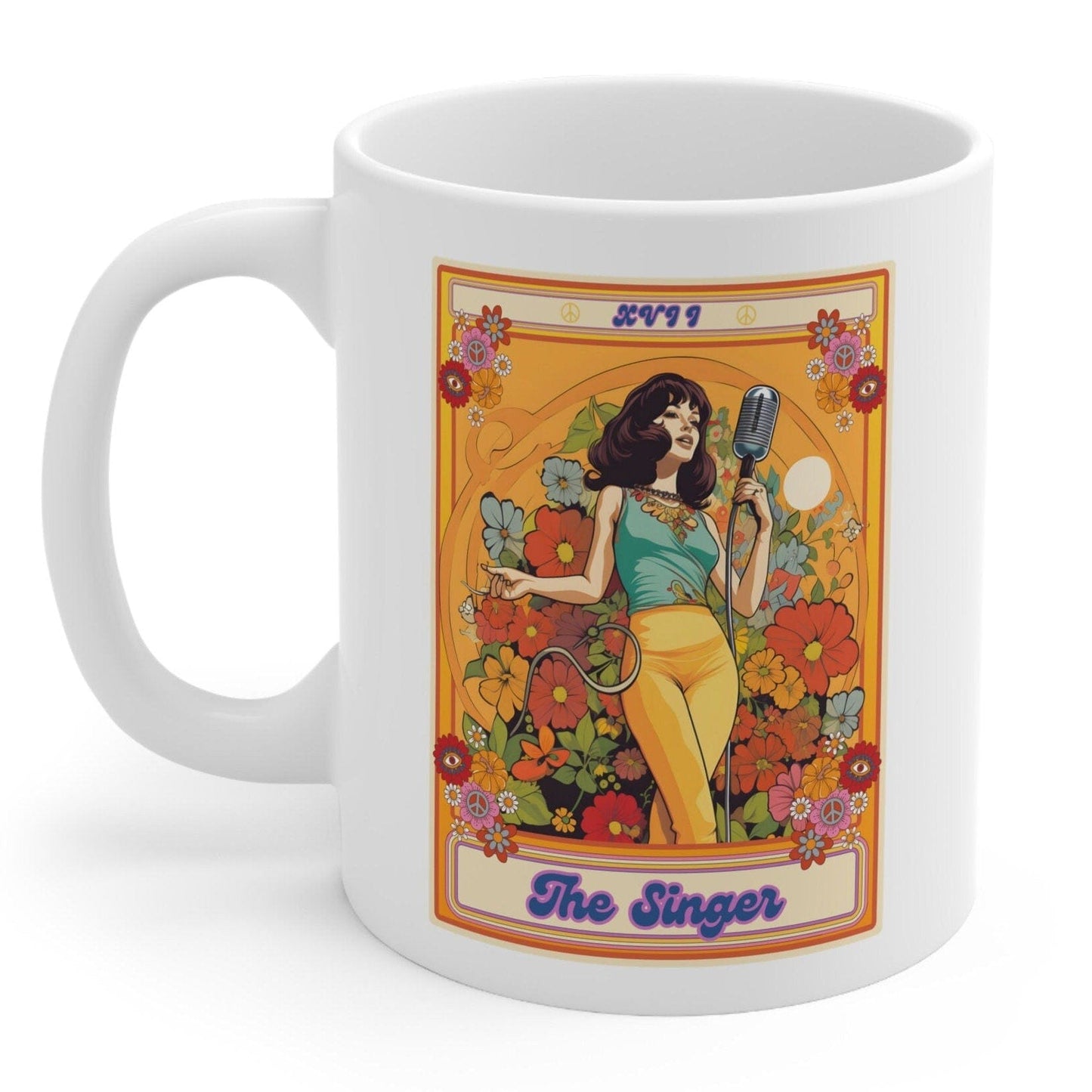 The Singer Tarot Card Mug, Karaoke Lover
