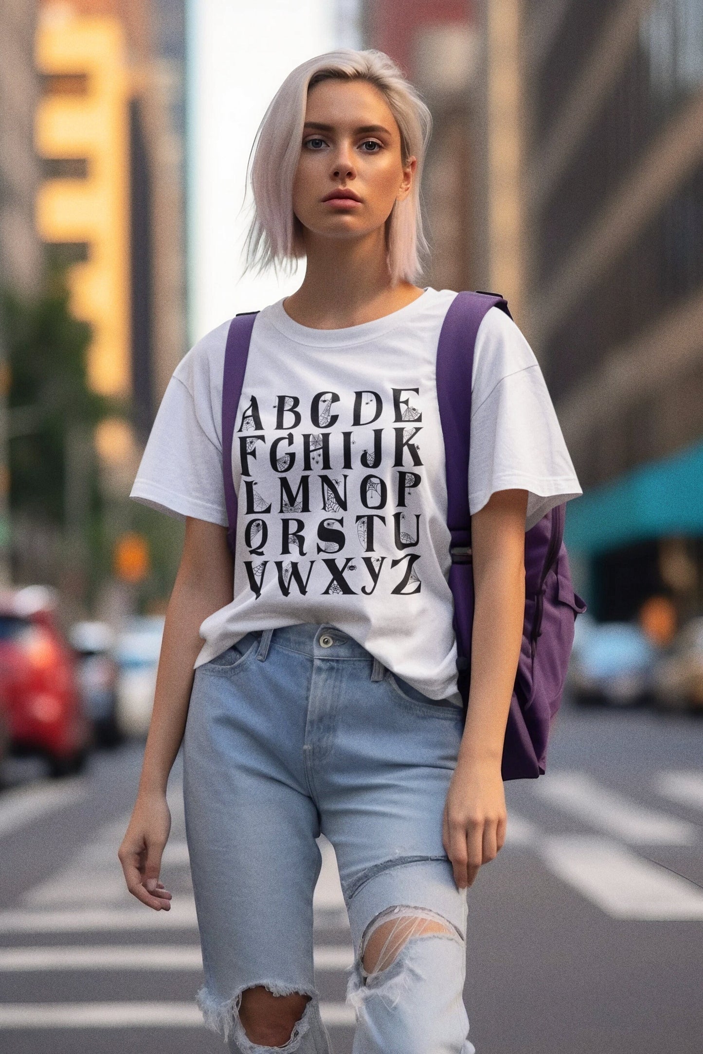 Hallowen Alphabet Shirt