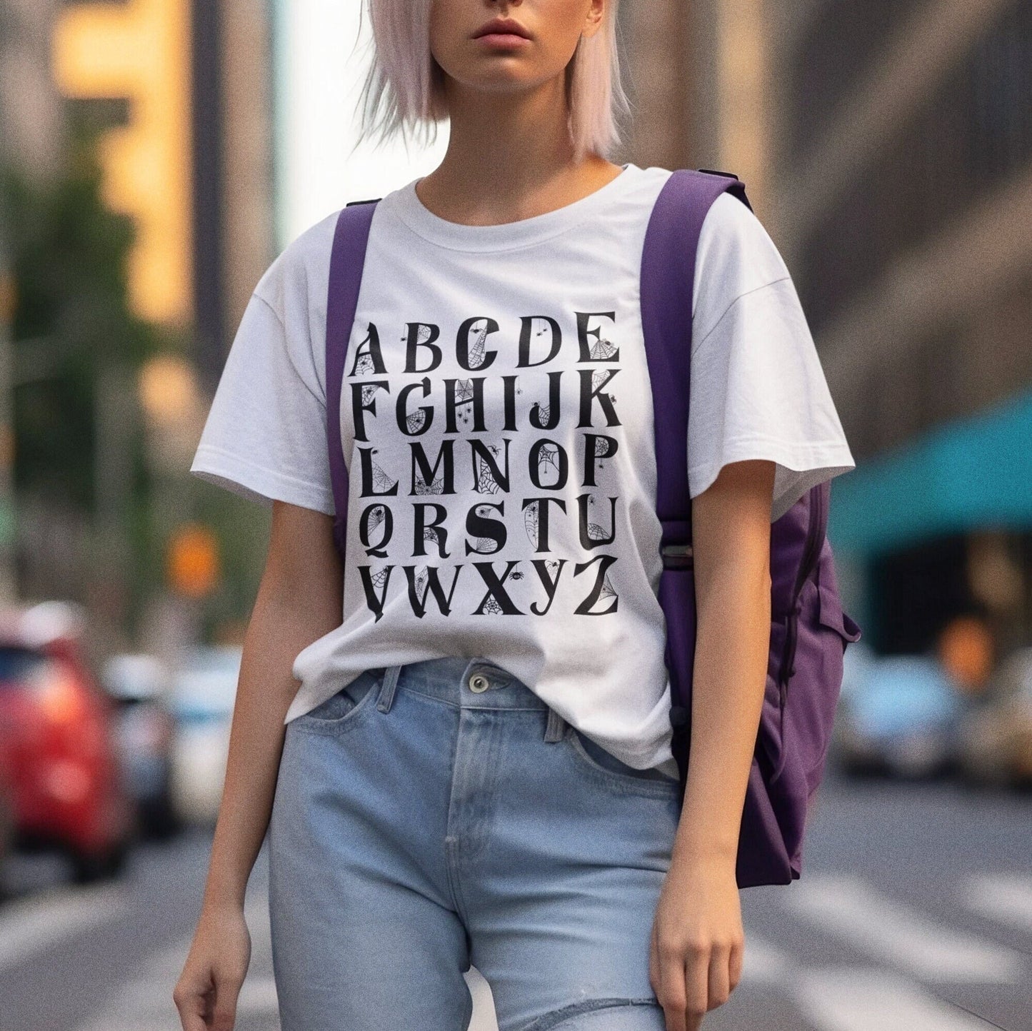 Hallowen Alphabet Shirt