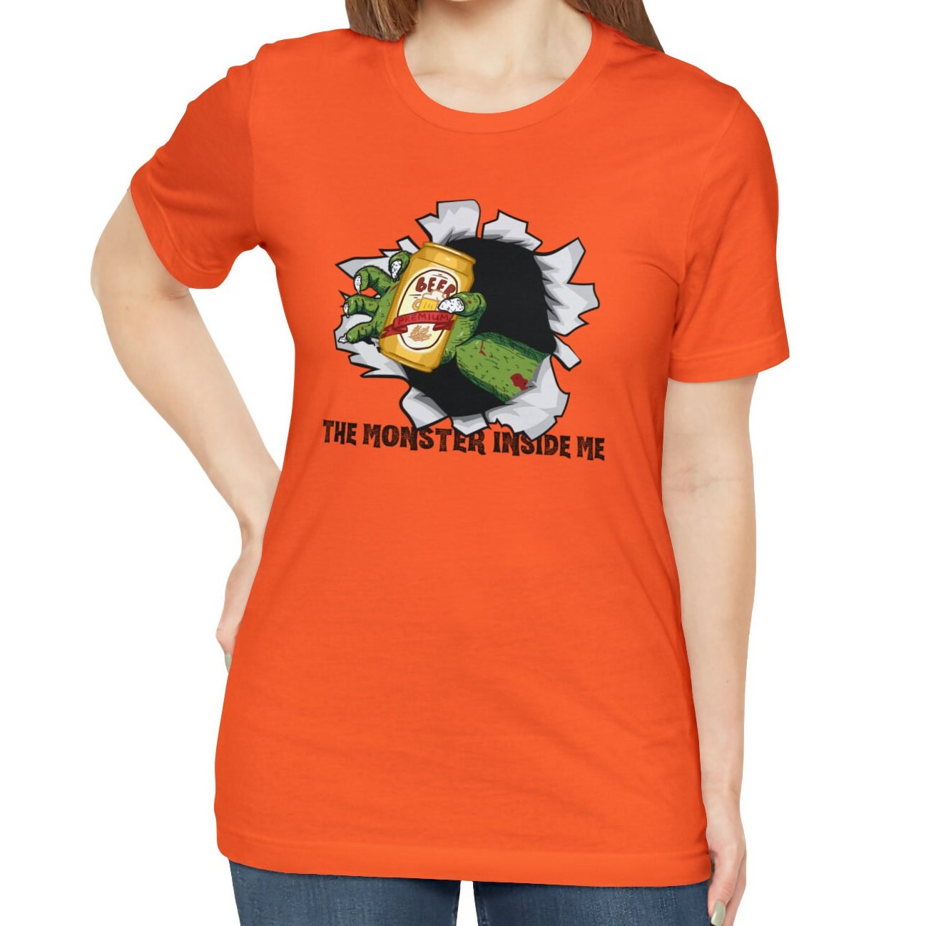 Beer Halloween Shirt The Monster Inside Me
