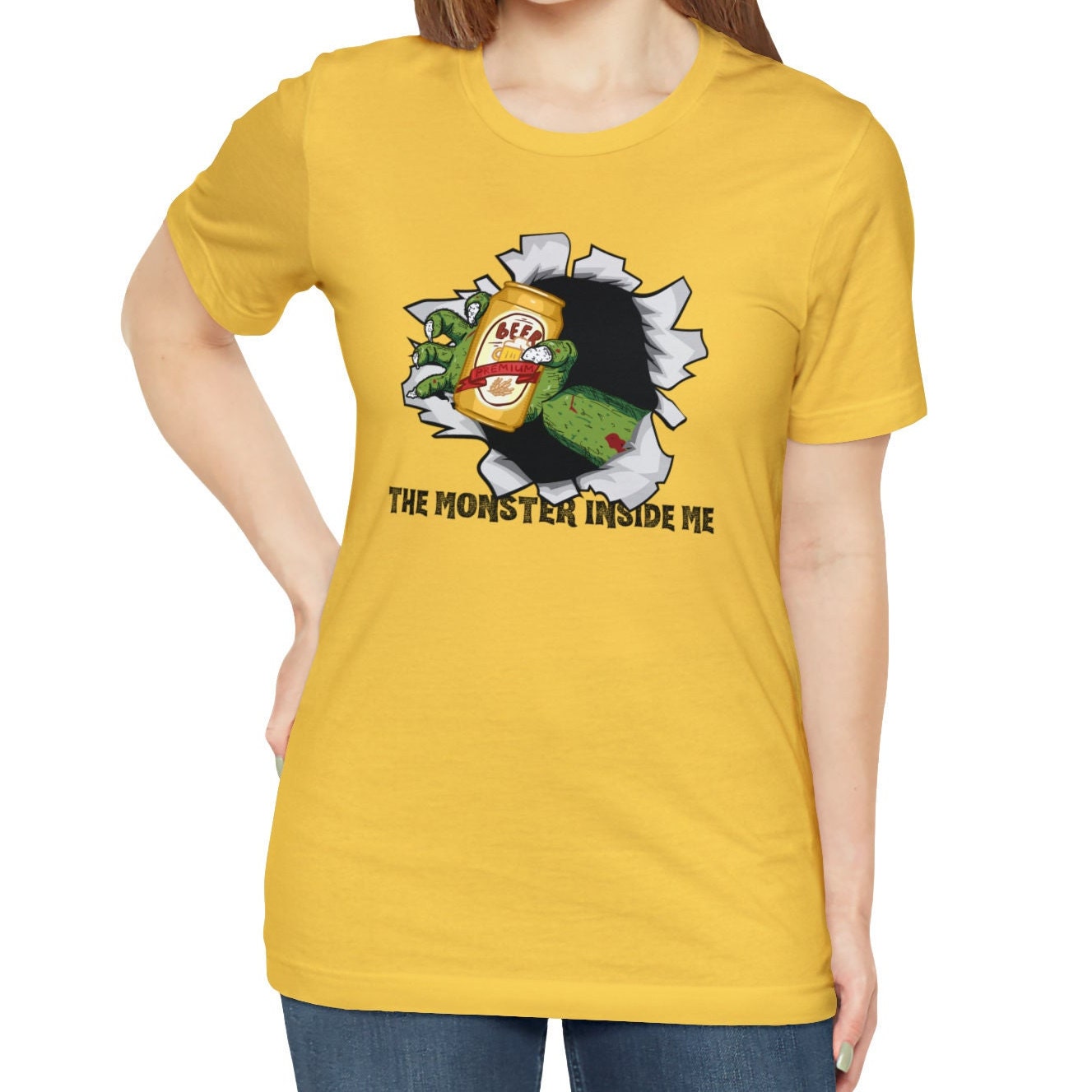 Beer Halloween Shirt The Monster Inside Me