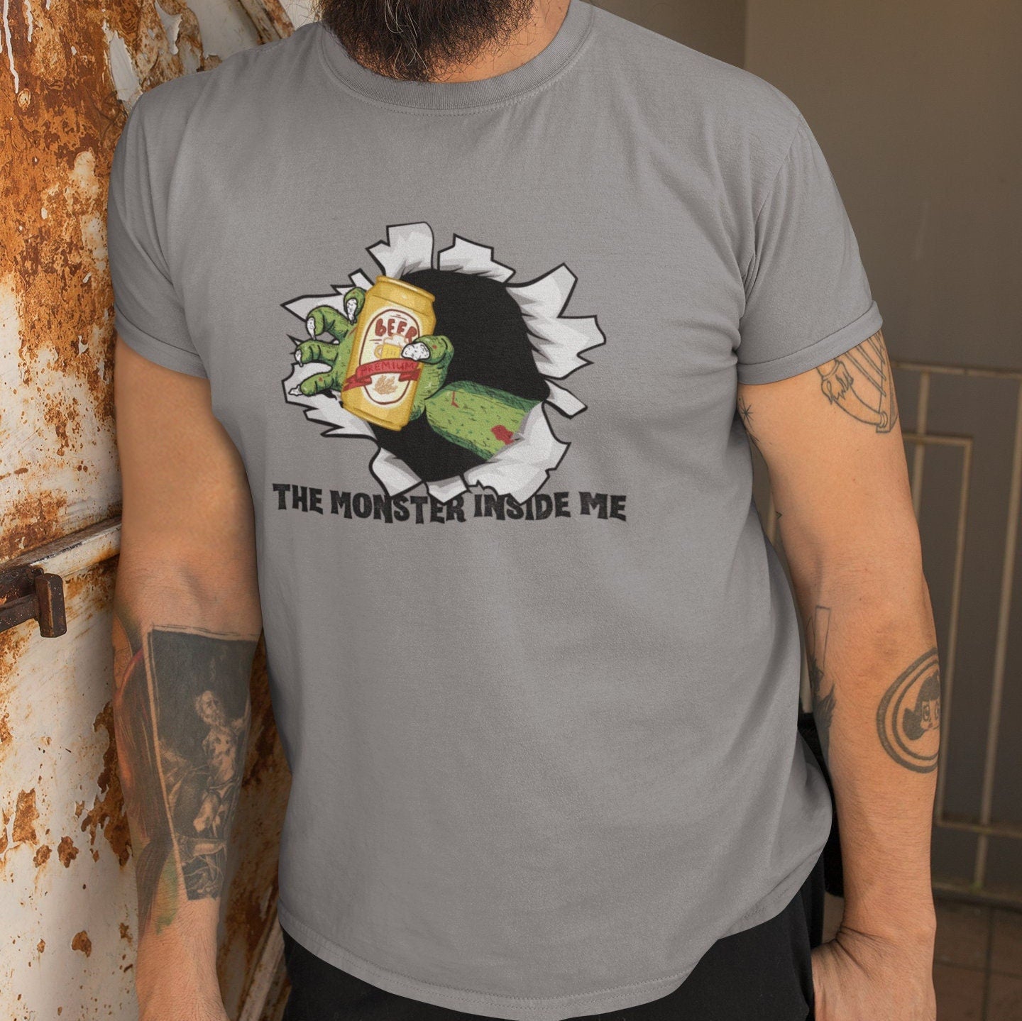 Beer Halloween Shirt The Monster Inside Me