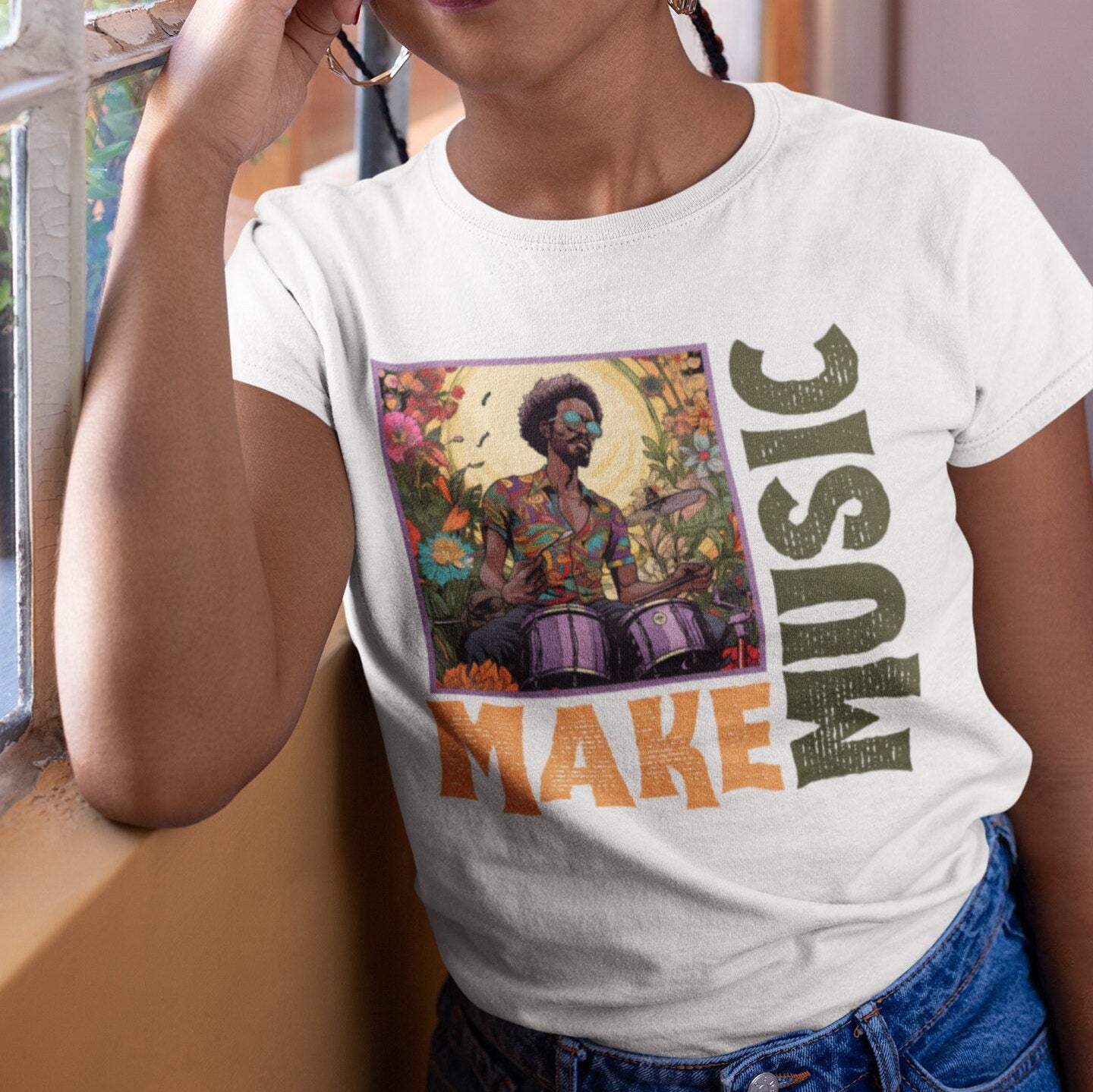 Jazz Drummer Shirt, Jazz Drums Player