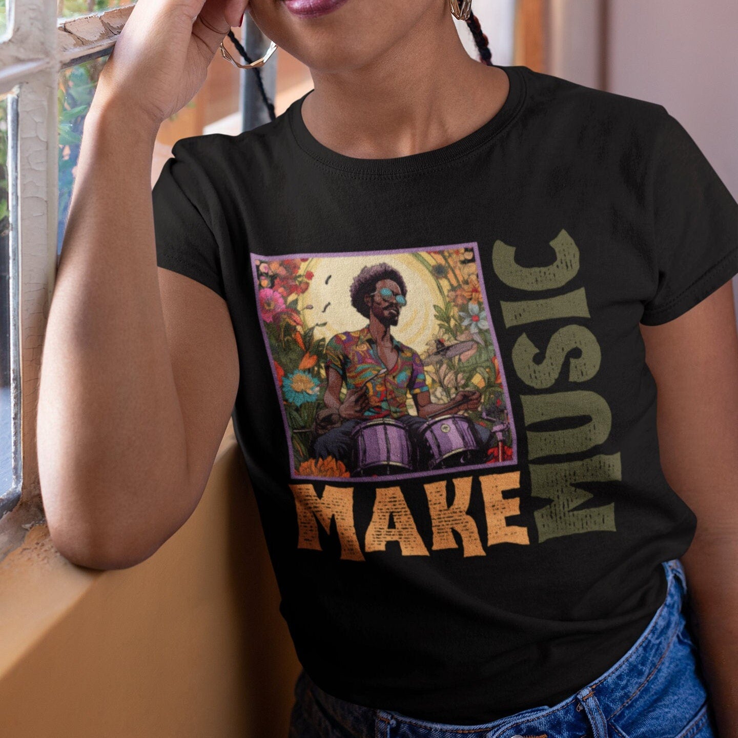 Jazz Drummer Shirt, Jazz Drums Player