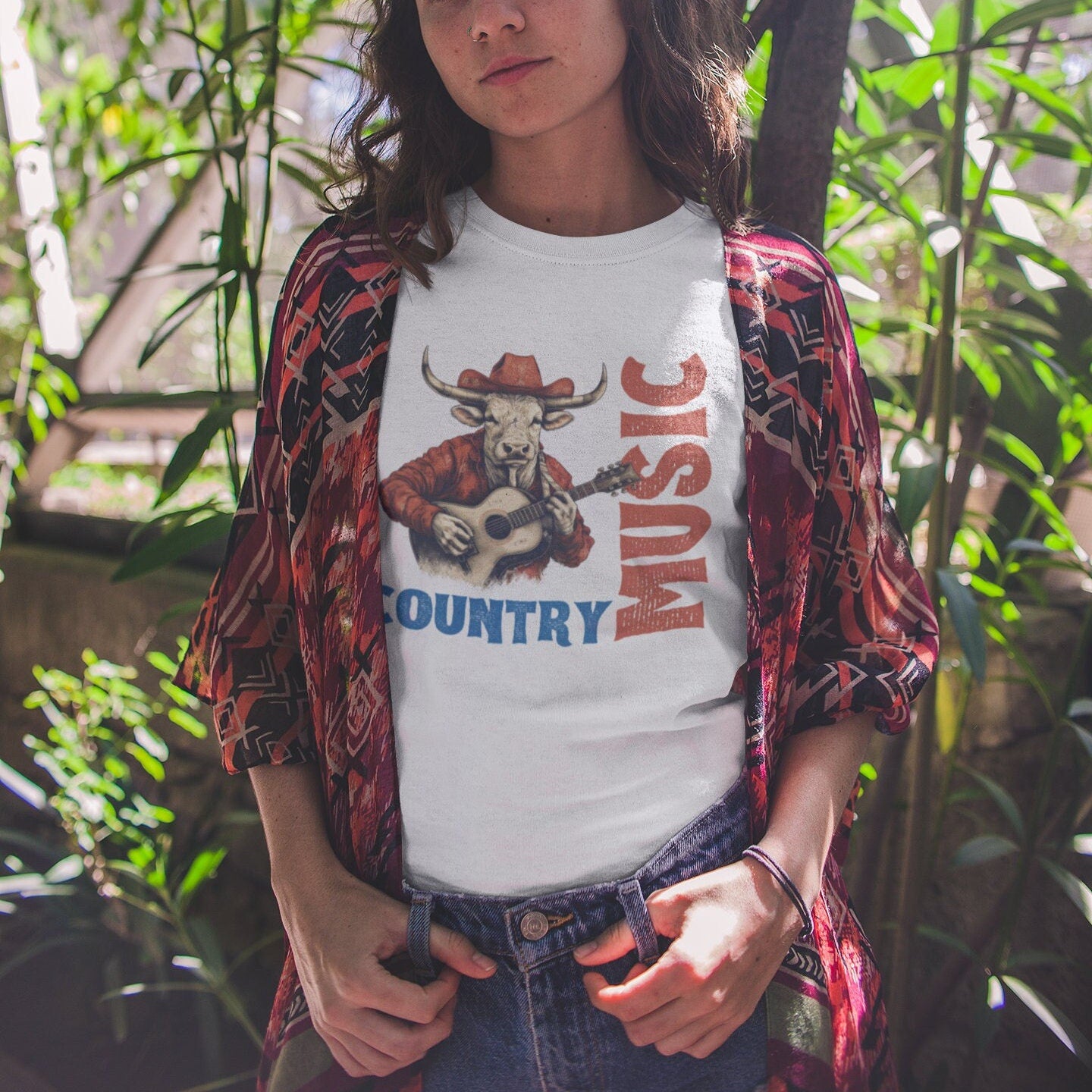 Country Music Cow Guitar Shirt