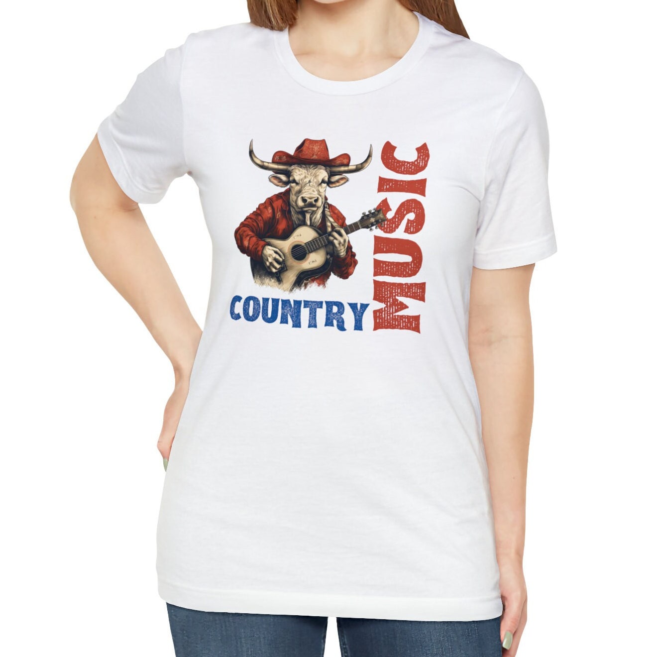 Country Music Cow Guitar Shirt