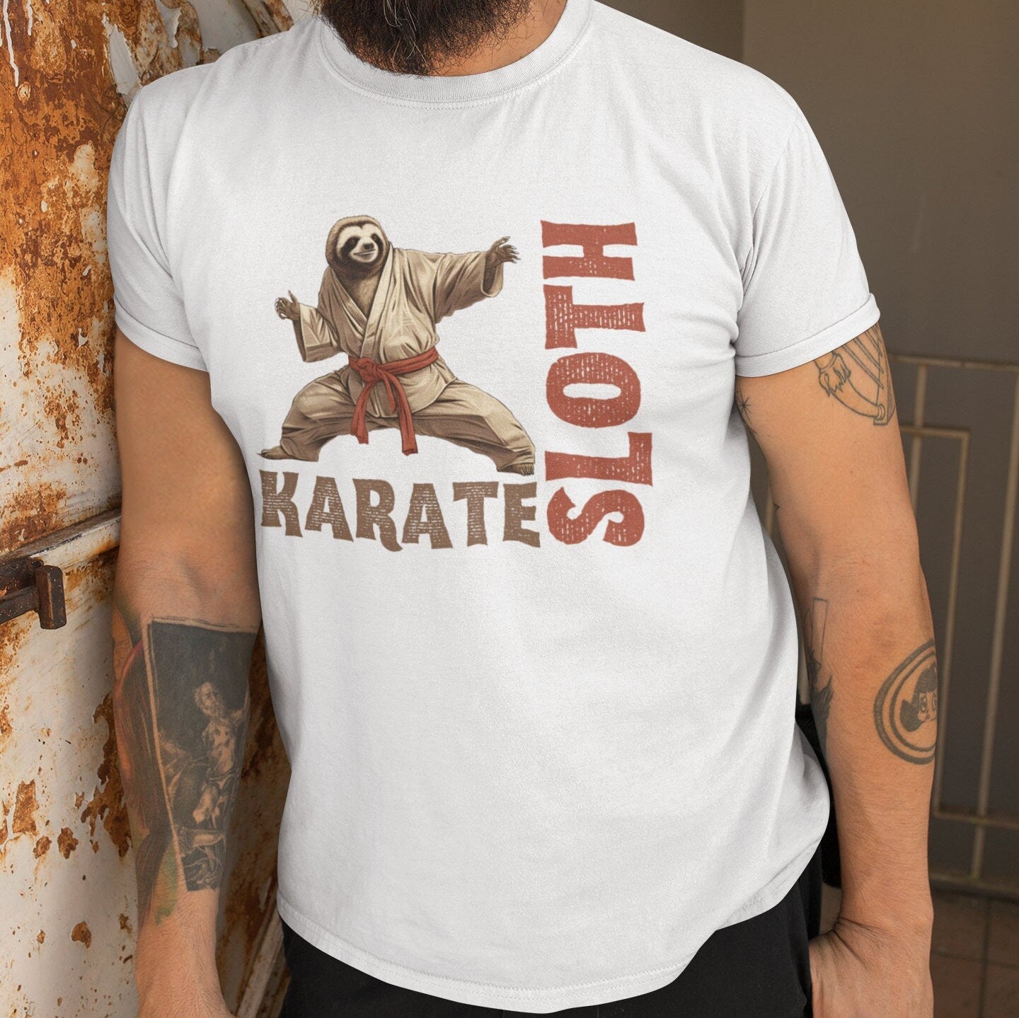 Karate Sloth Shirt, Martial Arts