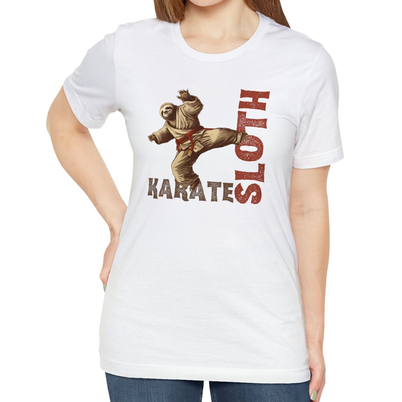 Karate Sloth Tshirt, Martial Arts