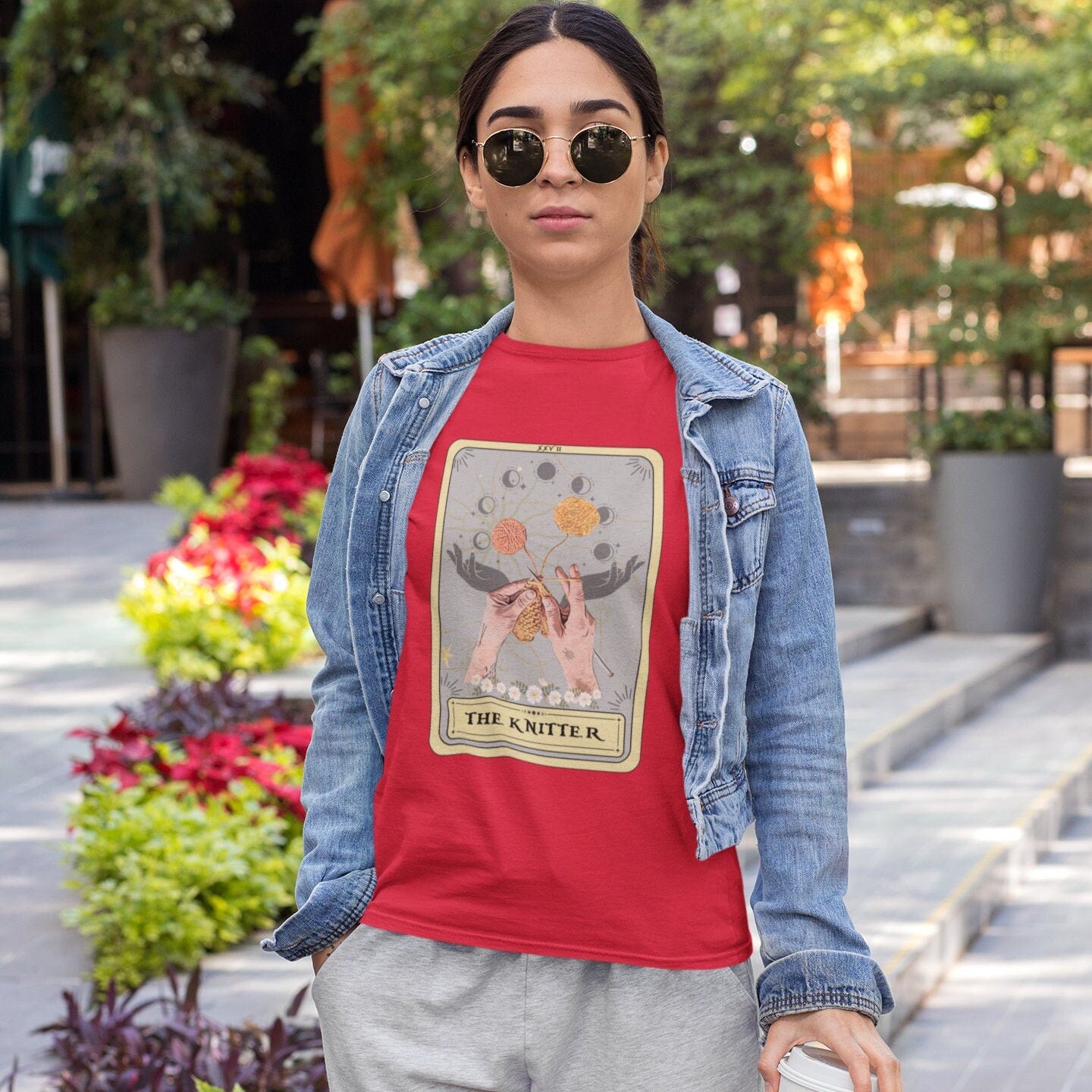 The Knitter Tarot Card Shirt, Knitting