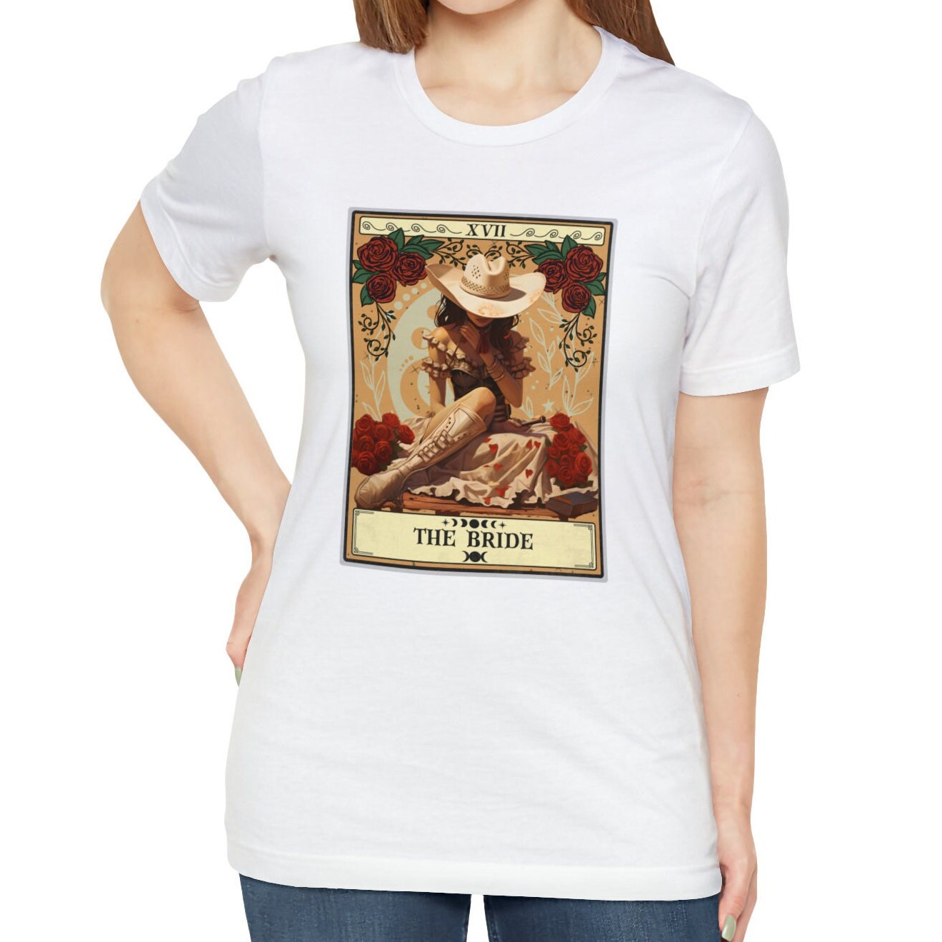 Cowgirl Bride Tarot Card T-Shirt