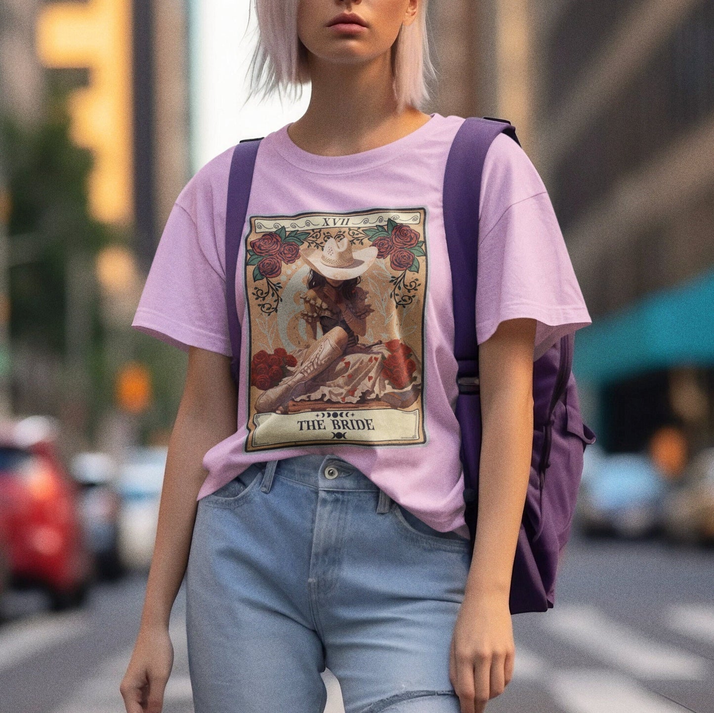 Cowgirl Bride Tarot Card T-Shirt