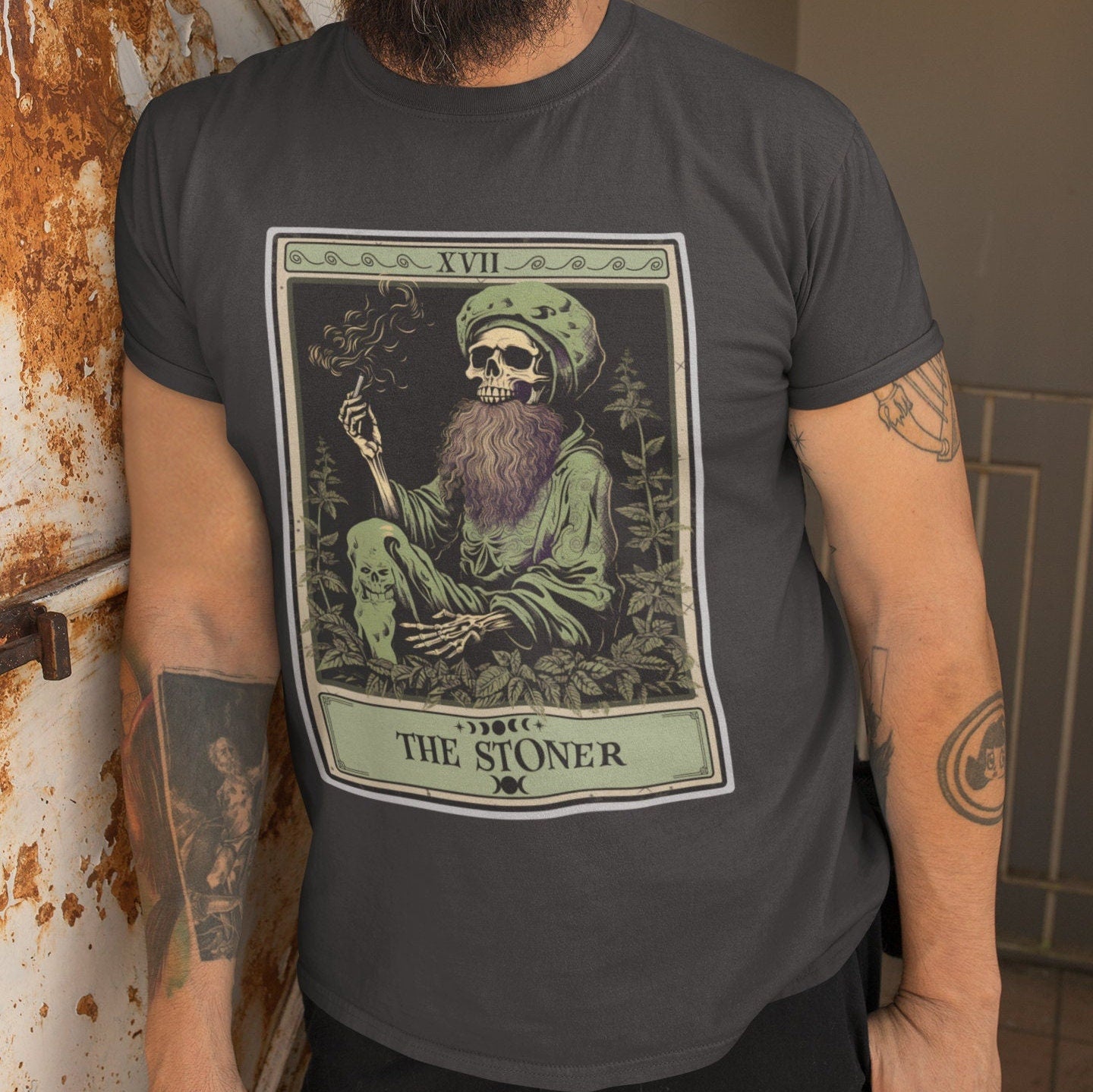 The Stoner Tarot Card Shirt, Cannabis Weed
