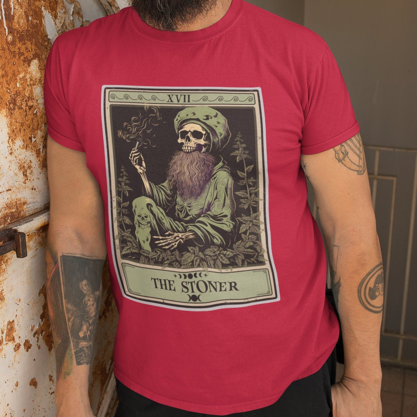 The Stoner Tarot Card Shirt, Cannabis Weed