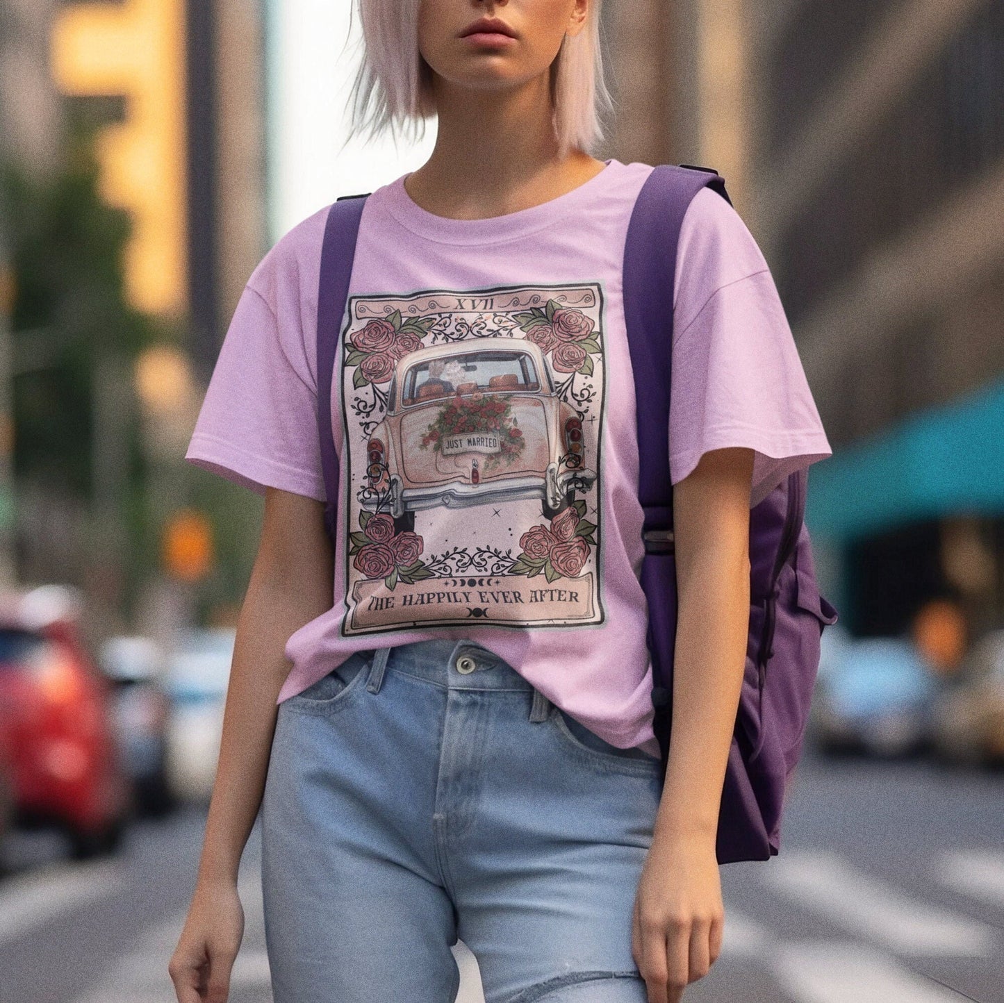 Just Married Tarot Card Shirt