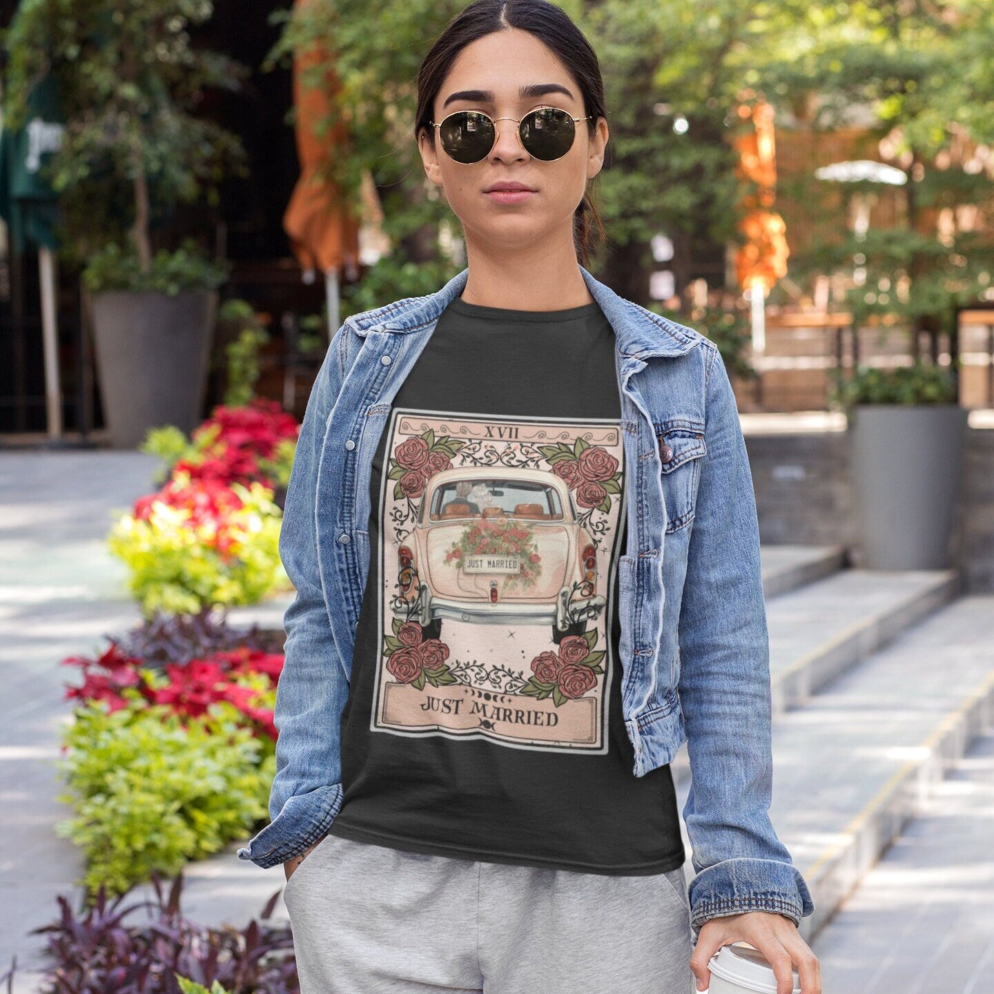 Just Married Tarot Card Shirt