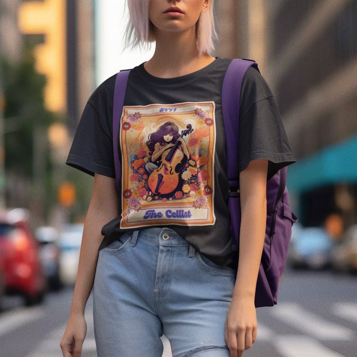 The Cellist Tarot Card Shirt