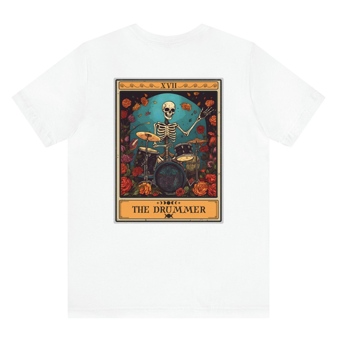 The Drummer Tarot Card Shirt, Skeleton Drum Player