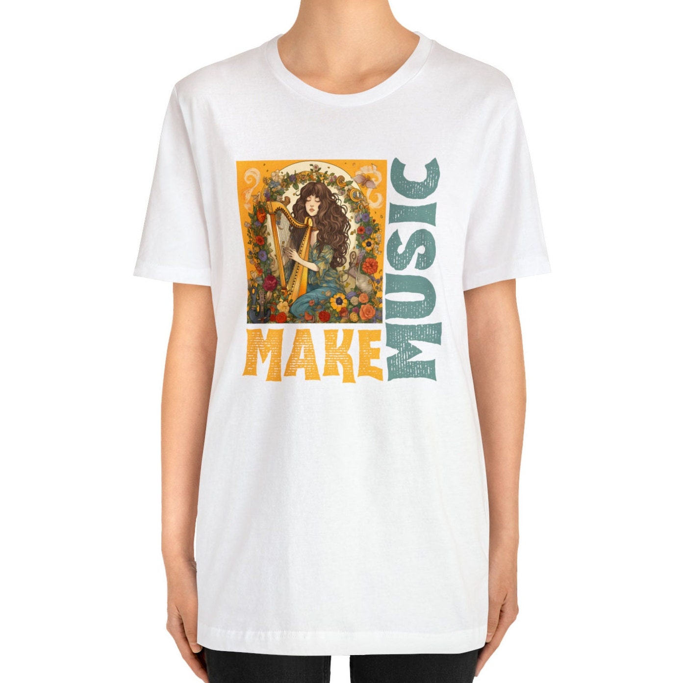 Harpist T-shirt, Harp Player