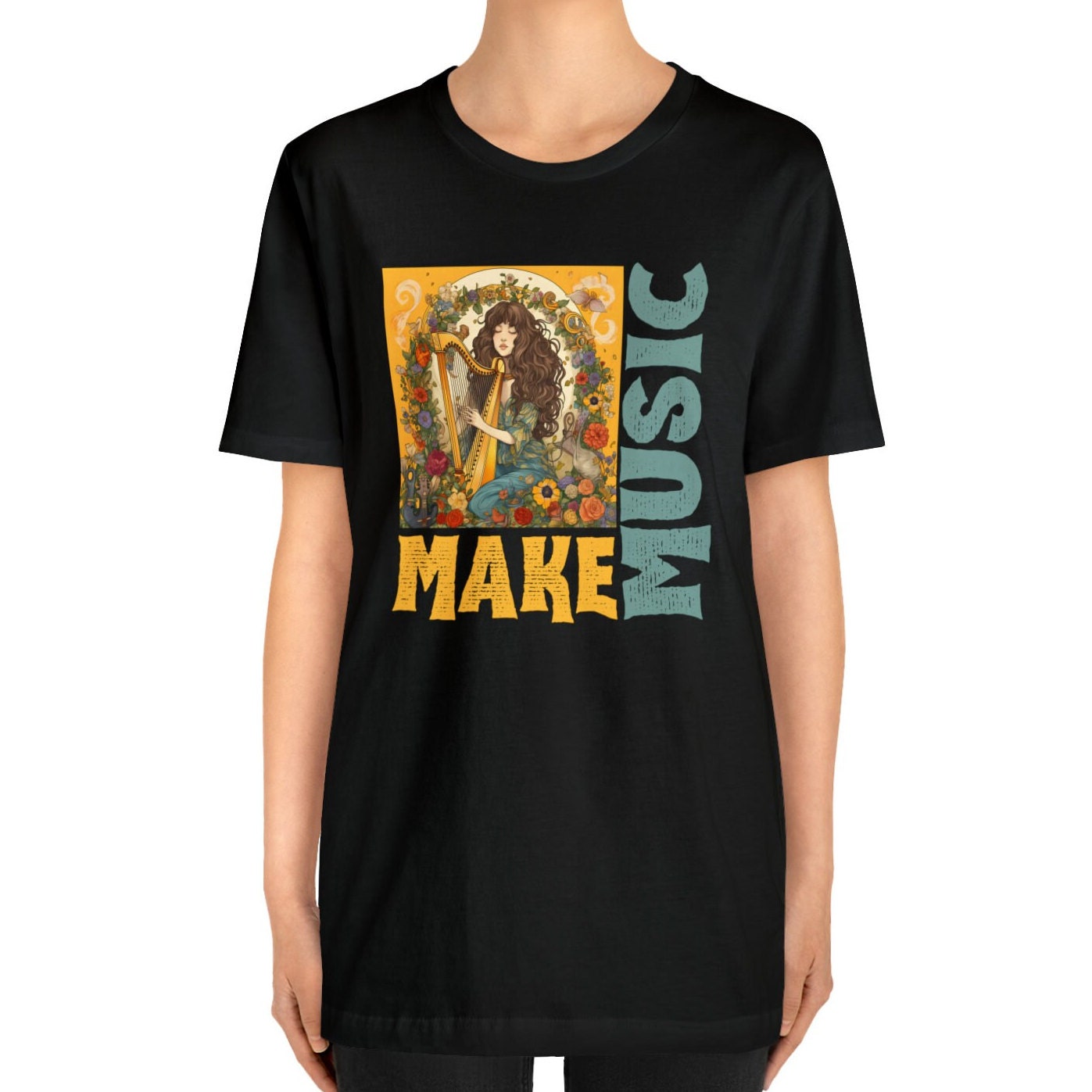 Harpist T-shirt, Harp Player