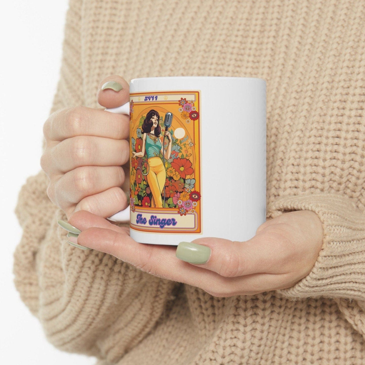 The Singer Tarot Card Mug, Karaoke Lover