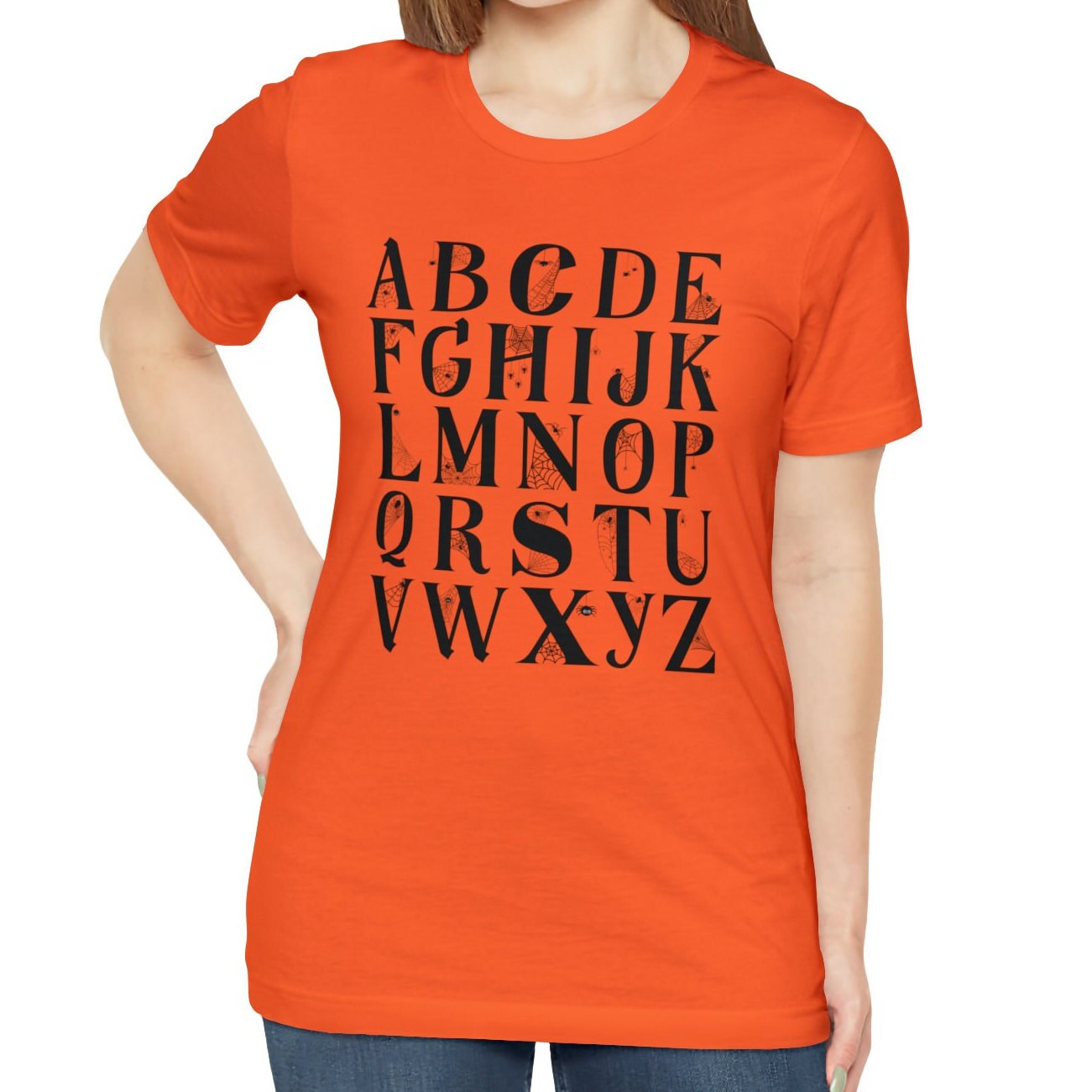 Hallowen Alphabet Shirt