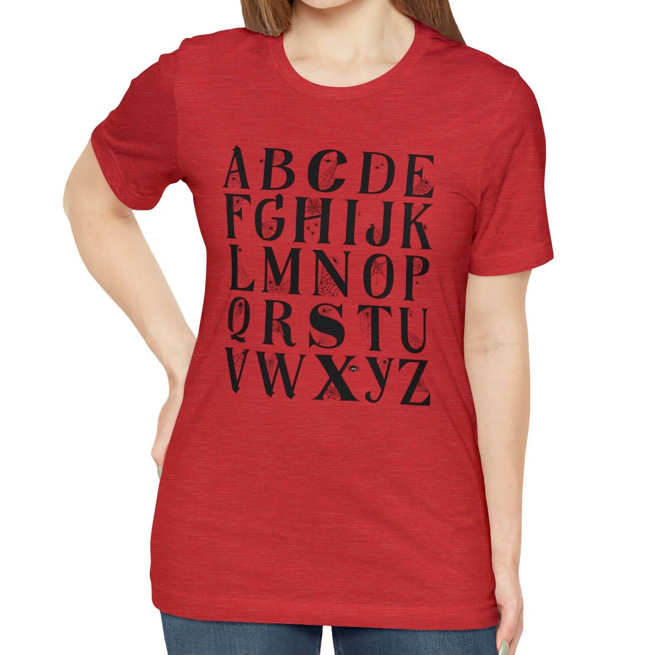 Hallowen Alphabet Shirt