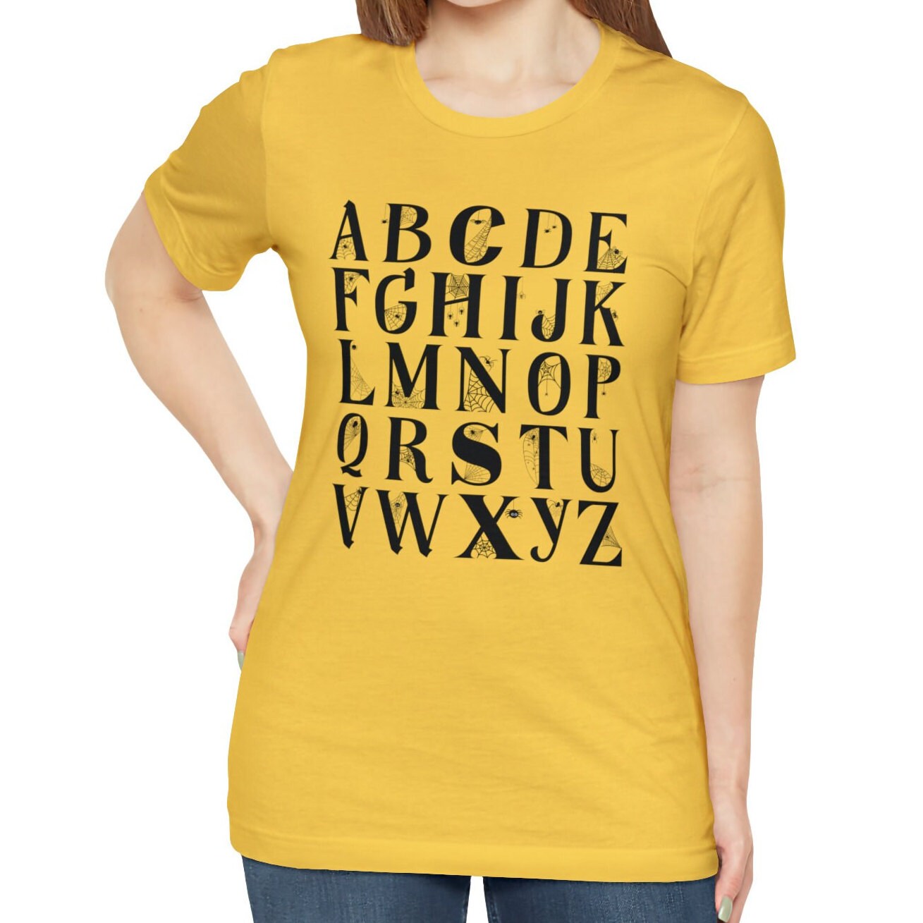 Hallowen Alphabet Shirt