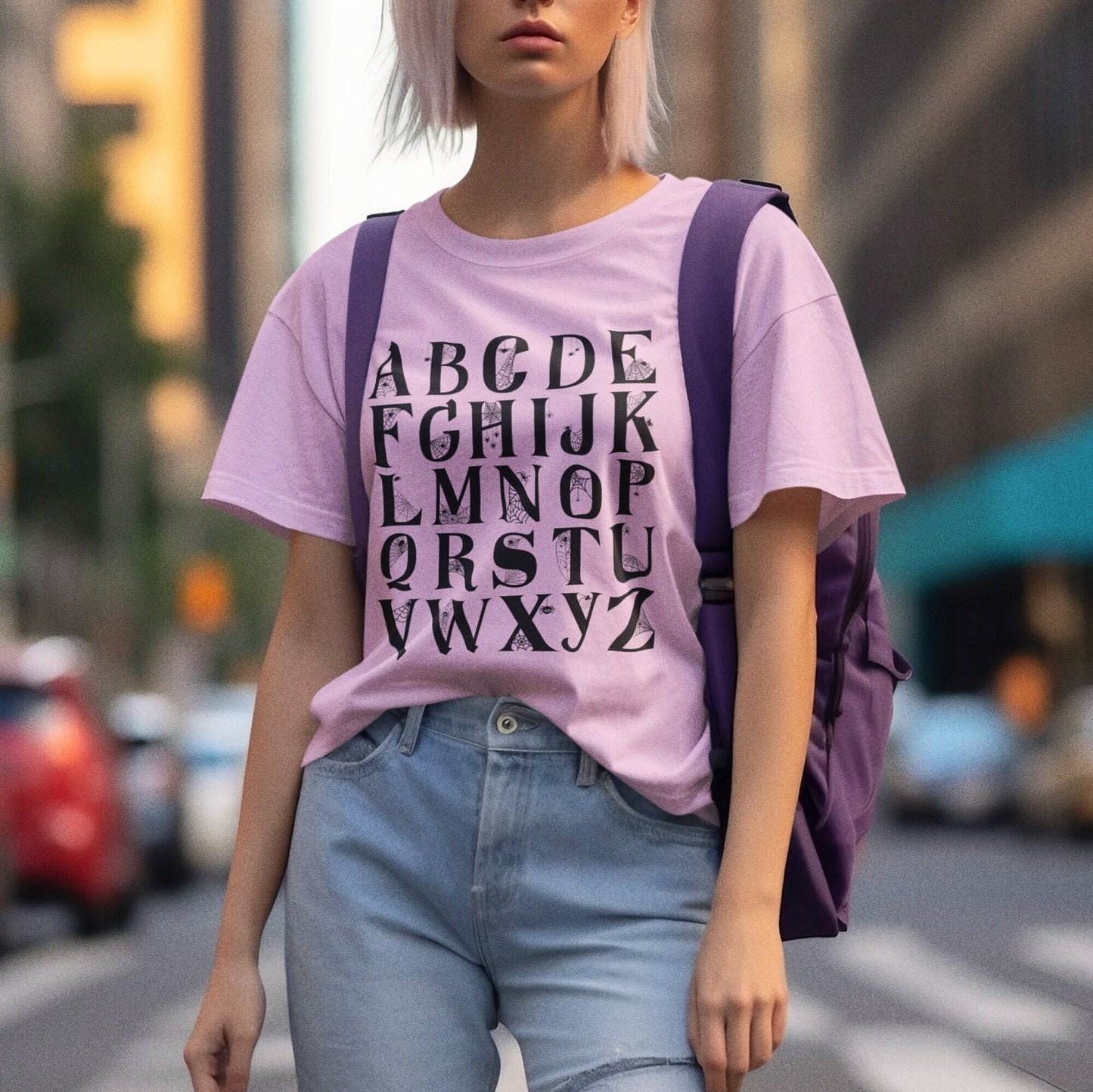 Hallowen Alphabet Shirt