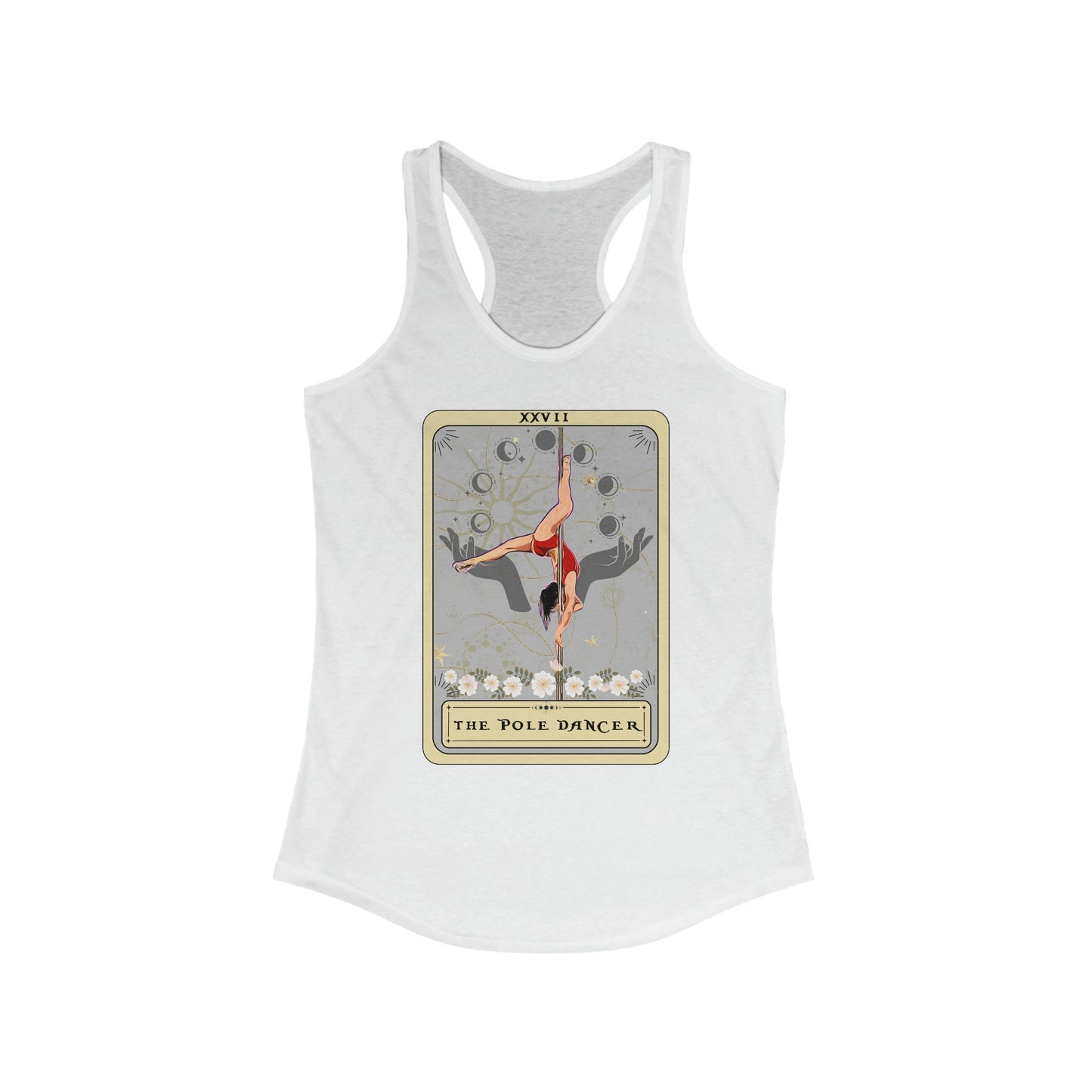 The Pole Dancer Tarot Card, Pole Dancing Racerback Tank Top