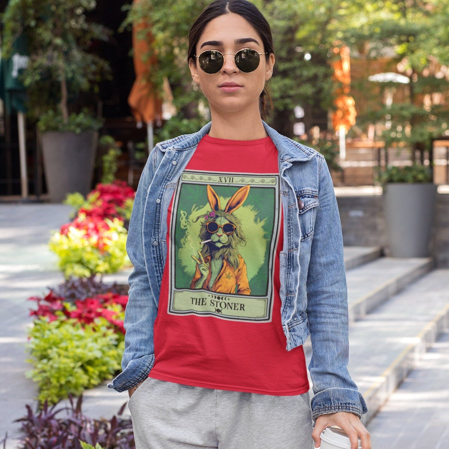 The Stoner Tarot Card Shirt, Bunny Rabbit