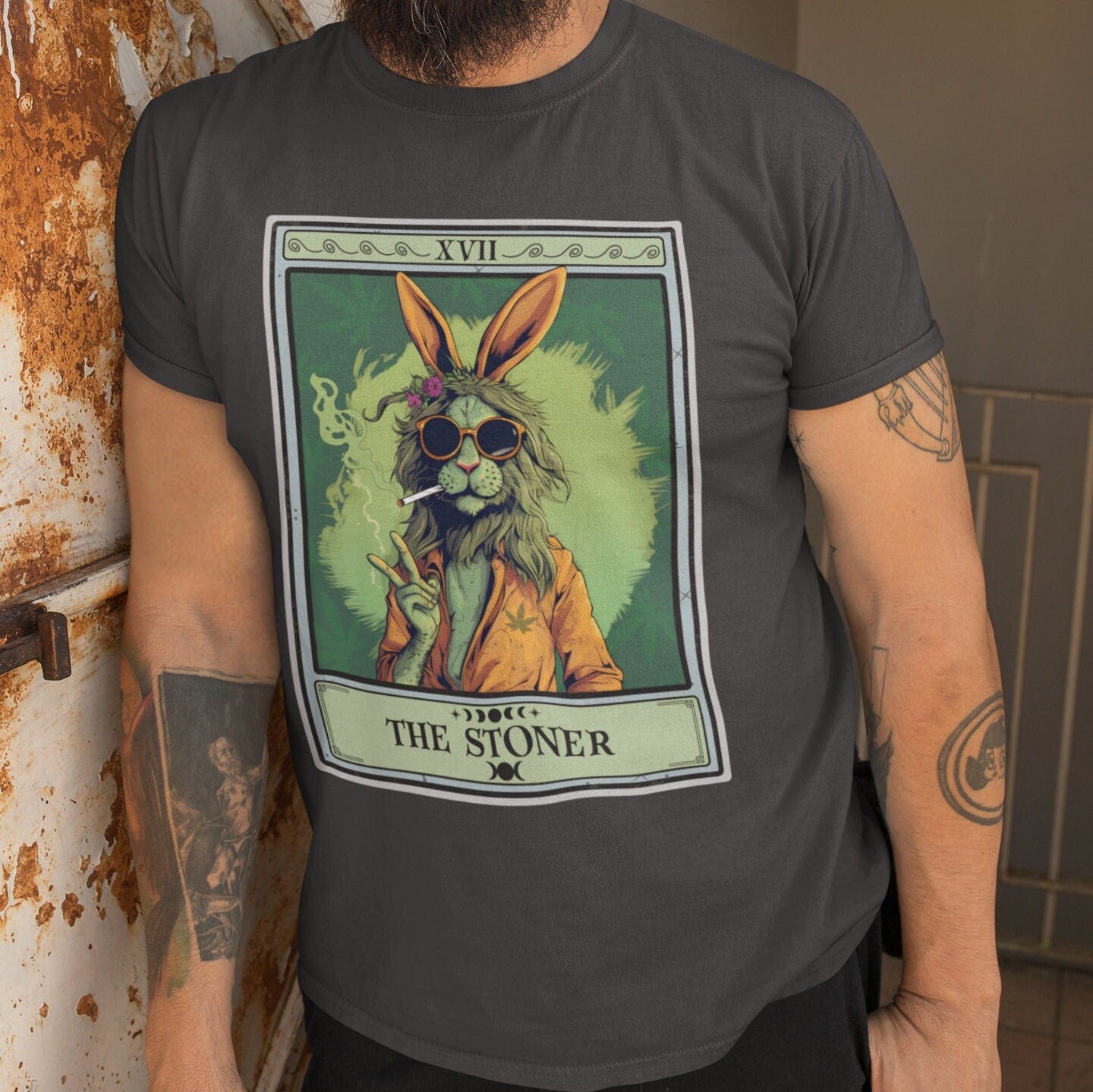 The Stoner Tarot Card Shirt, Bunny Rabbit