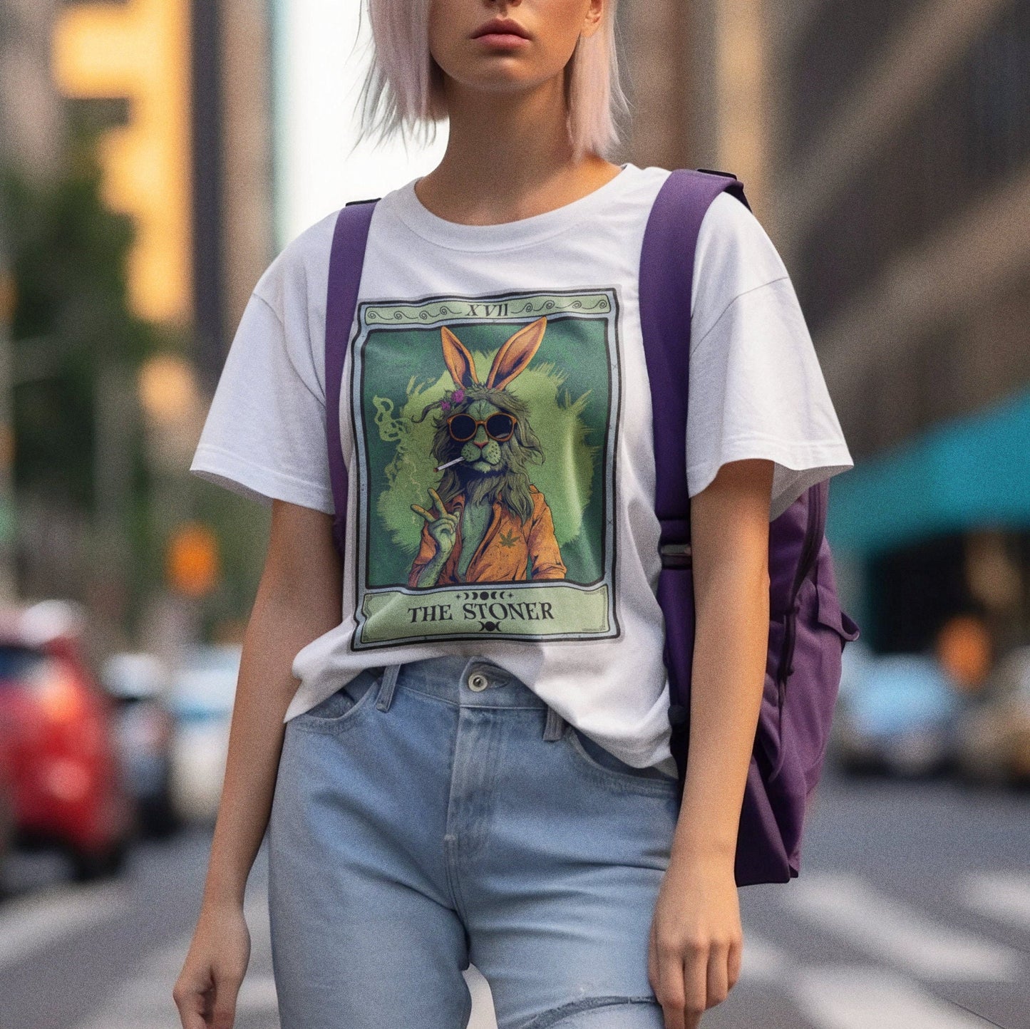 The Stoner Tarot Card Shirt, Bunny Rabbit