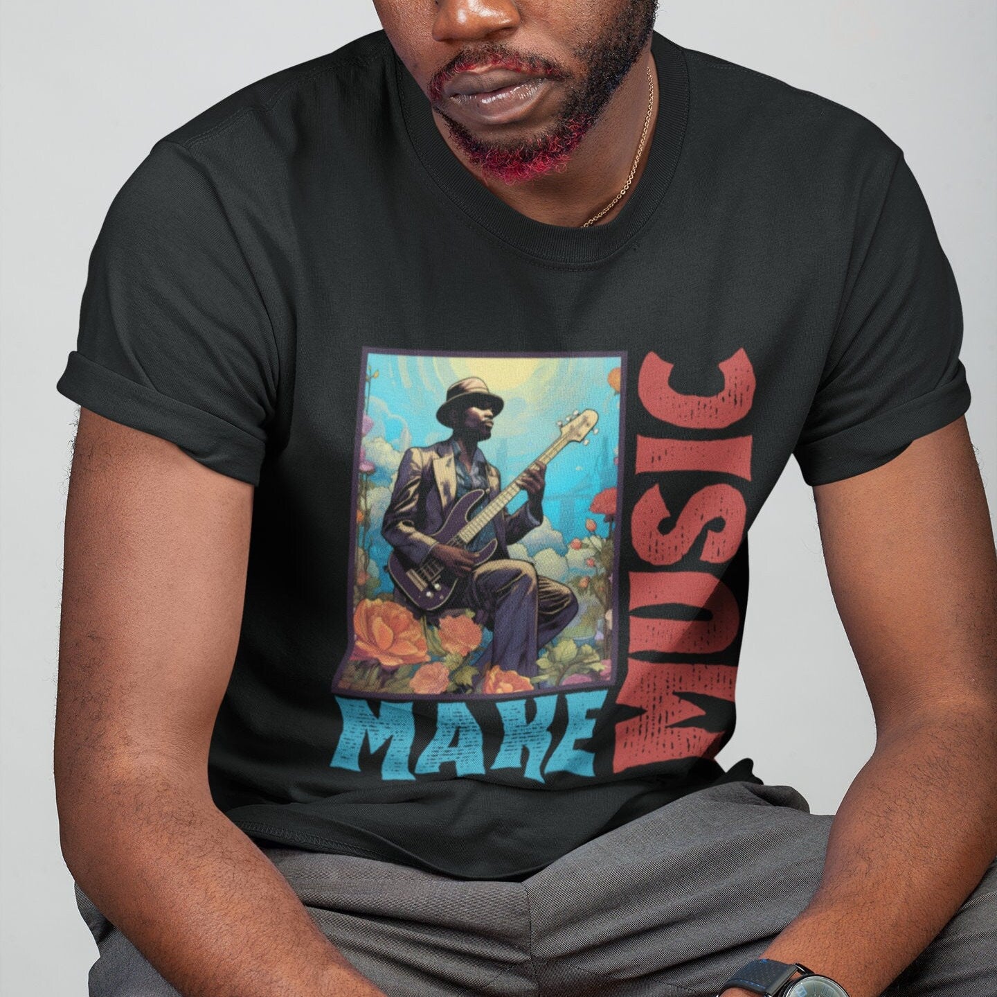 Jazz Bassist Shirt, Jazz Bass Player