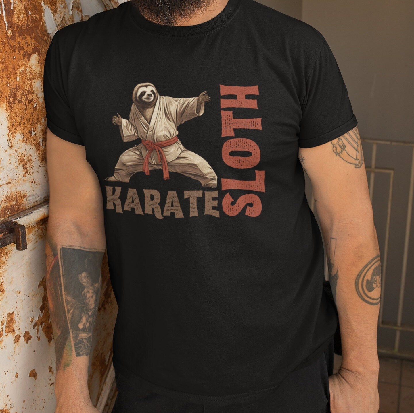 Karate Sloth Shirt, Martial Arts