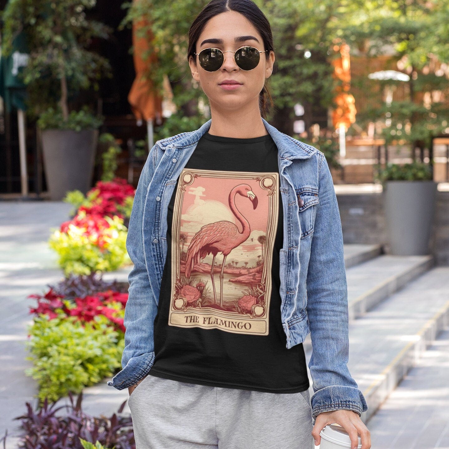 The Flamingo Tarot Card Shirt