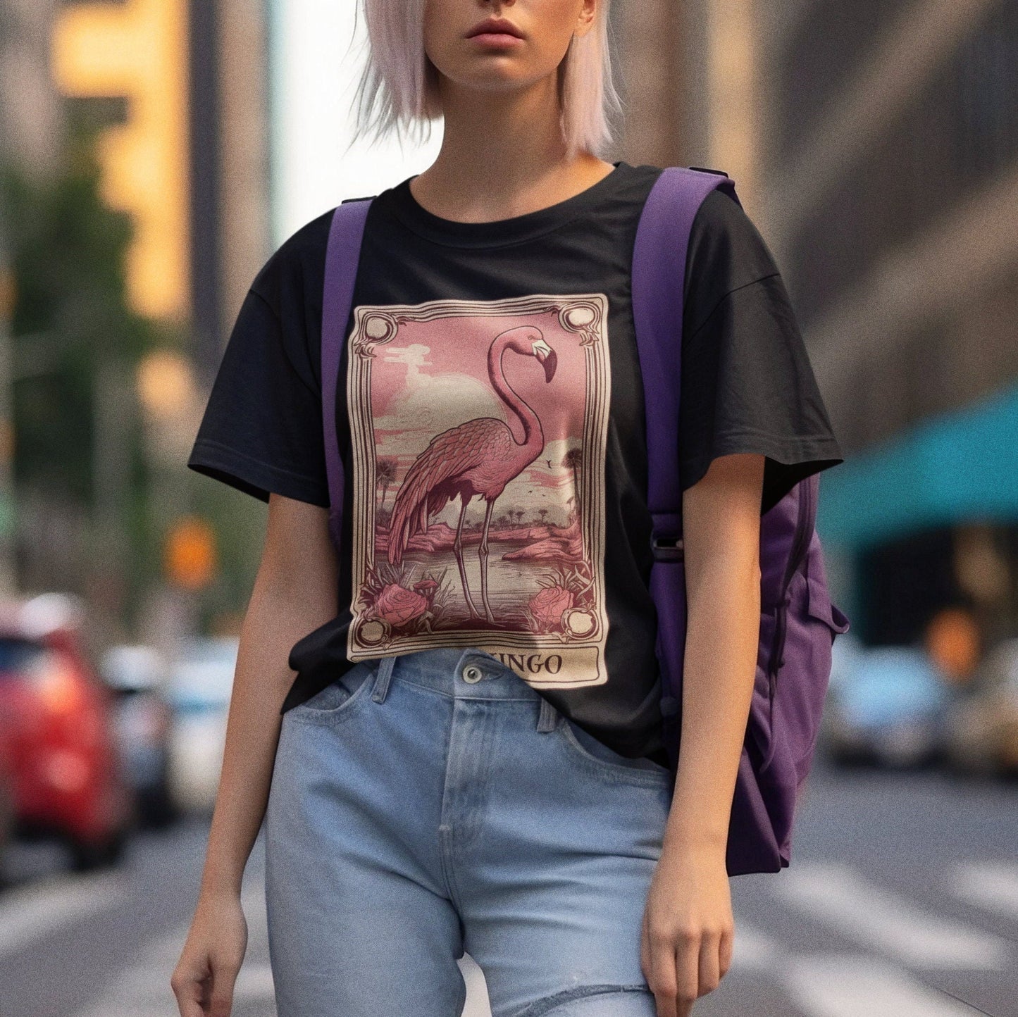 The Flamingo Tarot Card Shirt