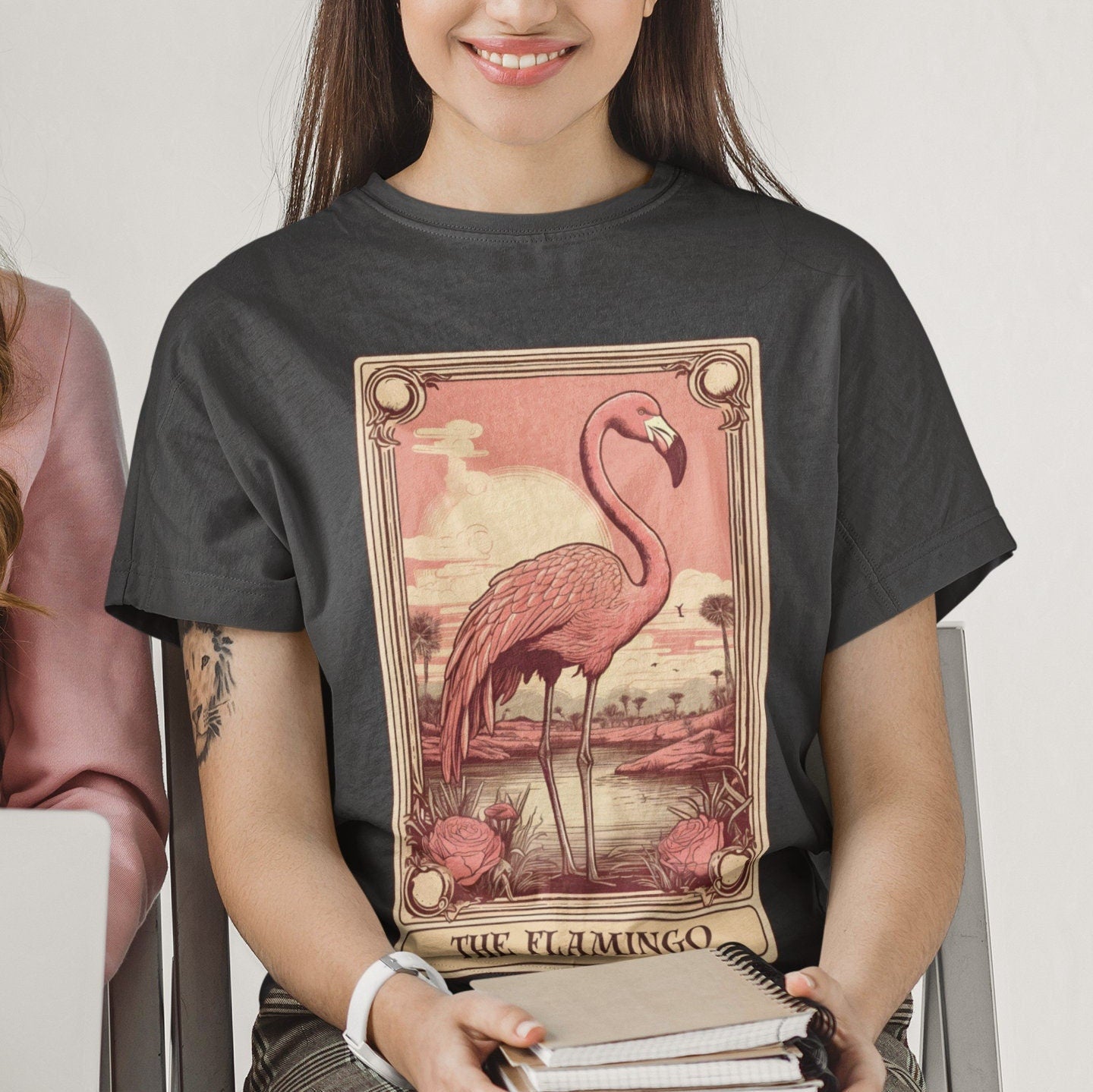 The Flamingo Tarot Card Shirt