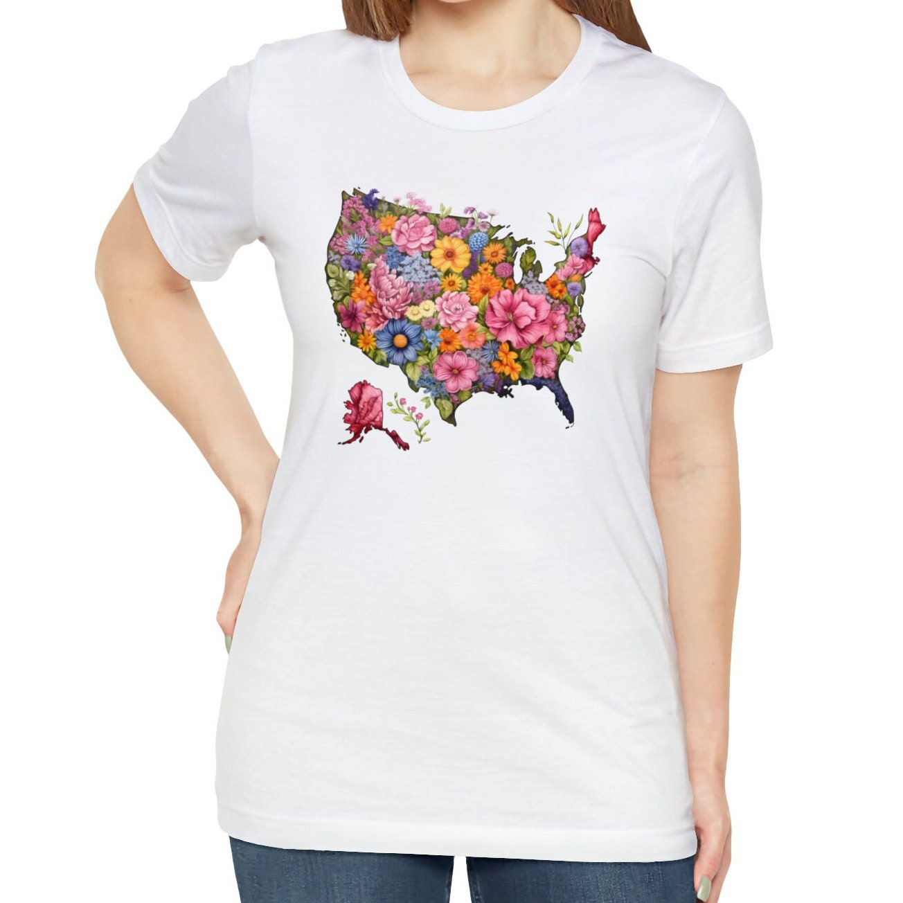 Flowers US Map Shirt