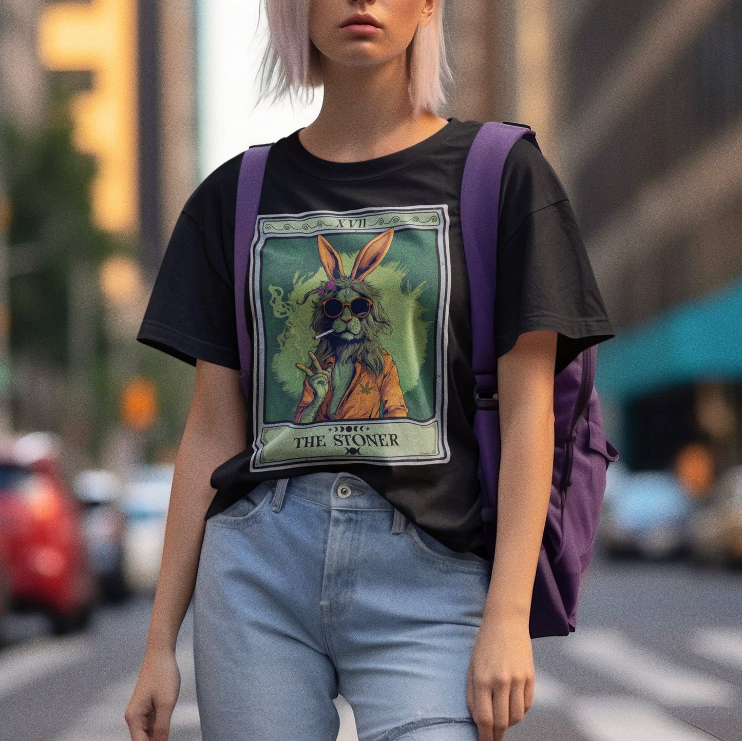 The Stoner Tarot Card Shirt, Bunny Rabbit