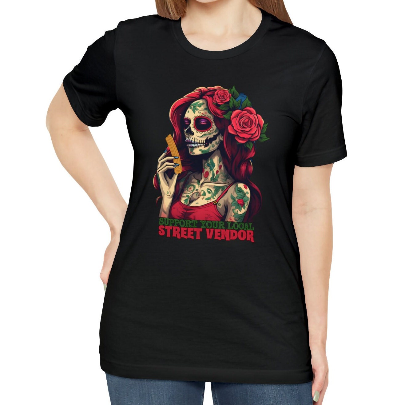 Support Your Local Street Vendor Churro Shirt