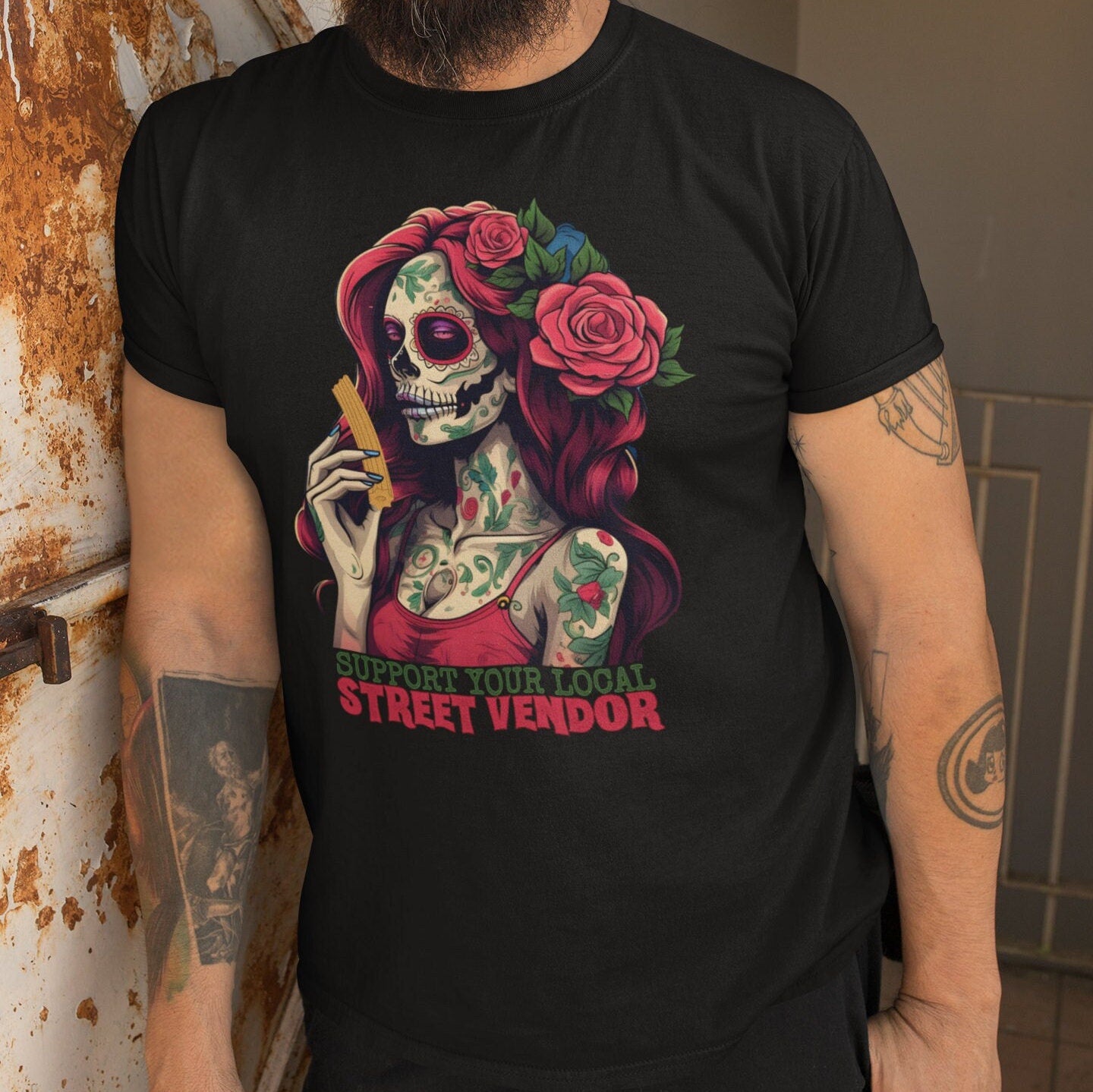 Support Your Local Street Vendor Churro Shirt