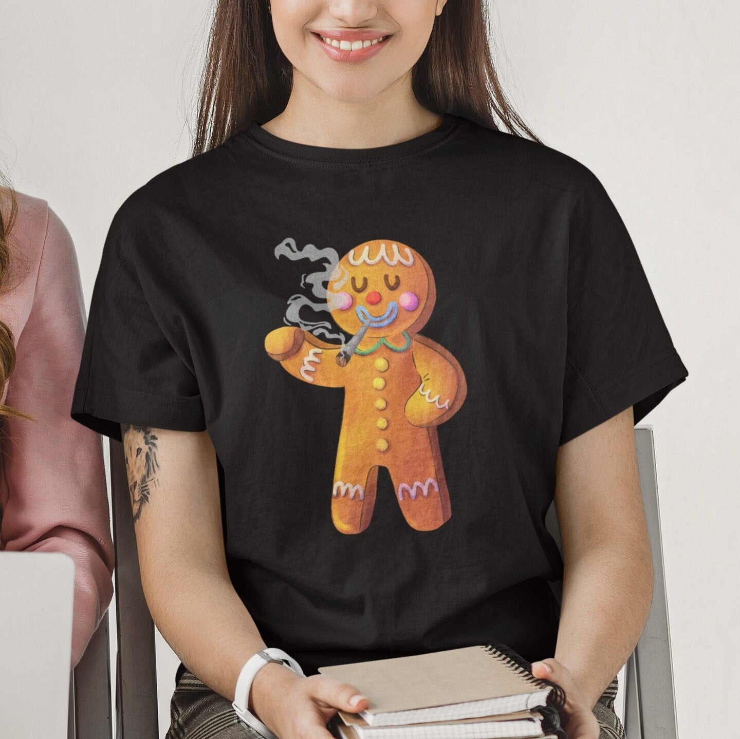 Stoner Christmas Shirt, Gingerbread Man