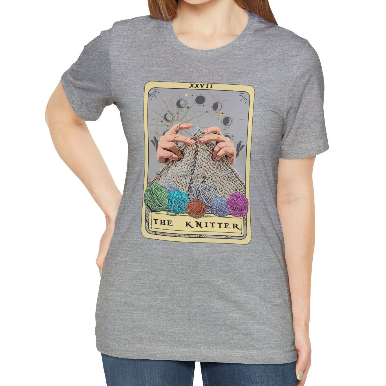 Knitter Tarot Card Shirt, Knitting