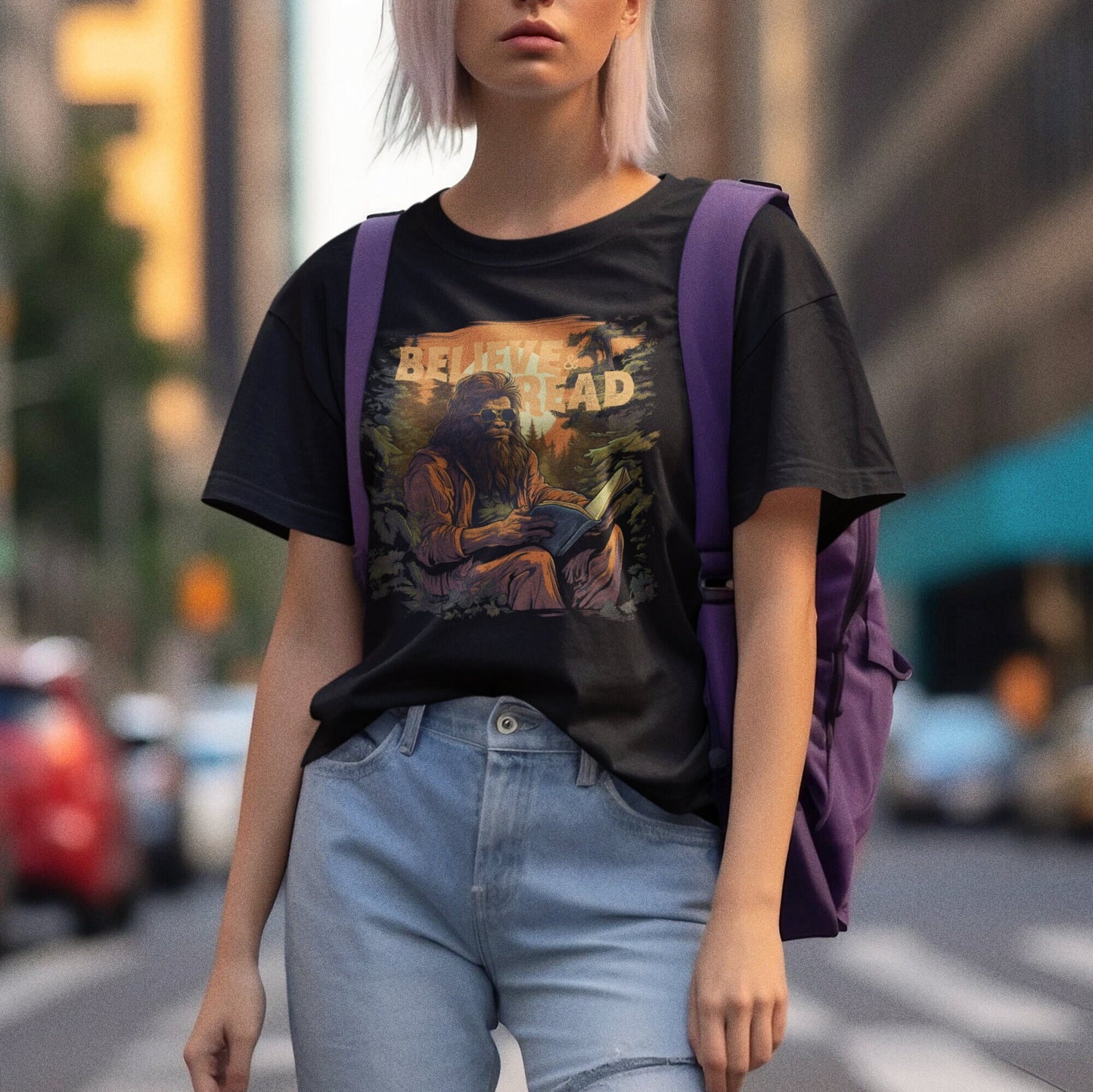 Bigfoot Reading Shirt